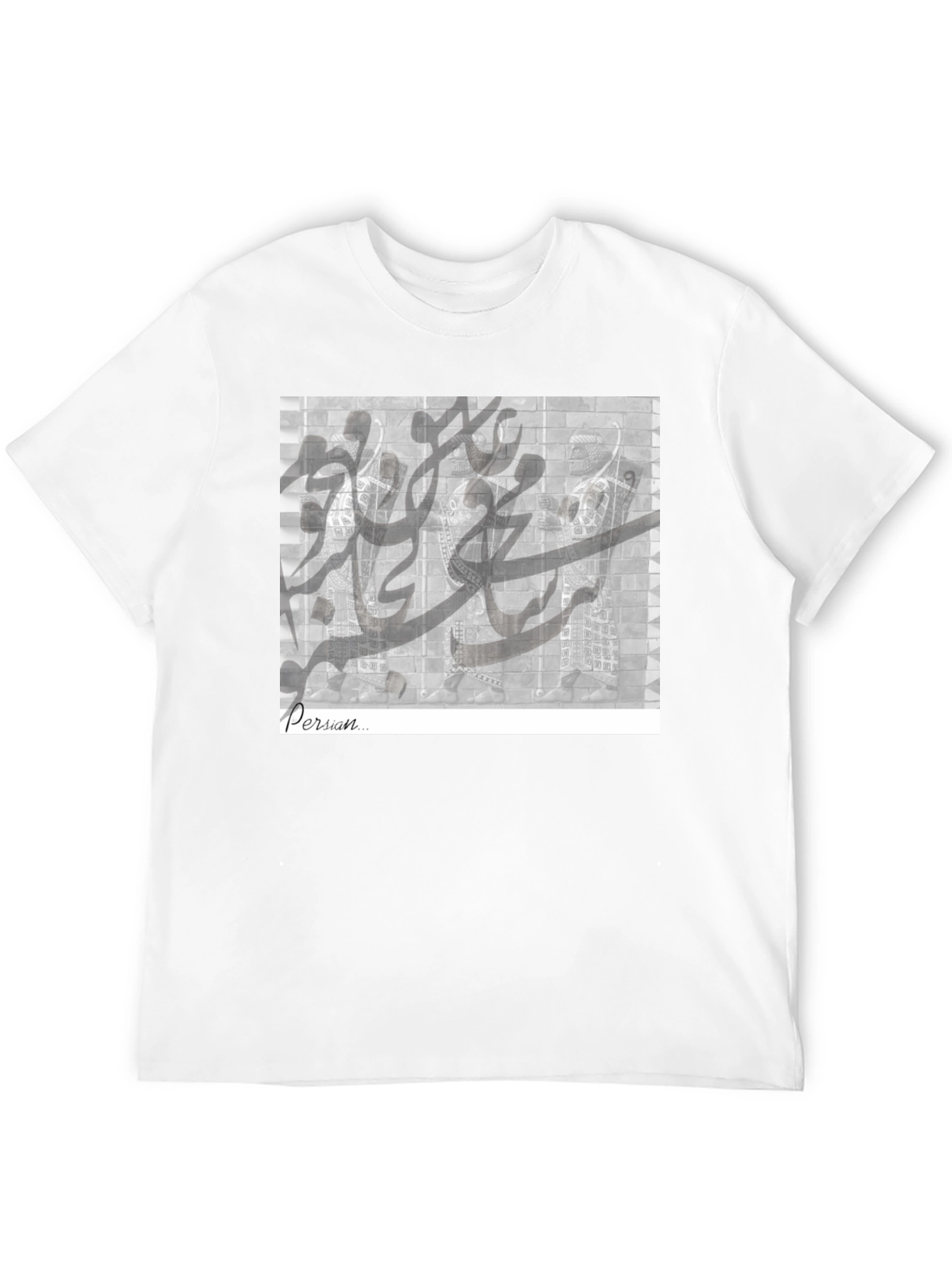 Black Persian Calligraphy Graphic T-Shirt - Unisex view 12