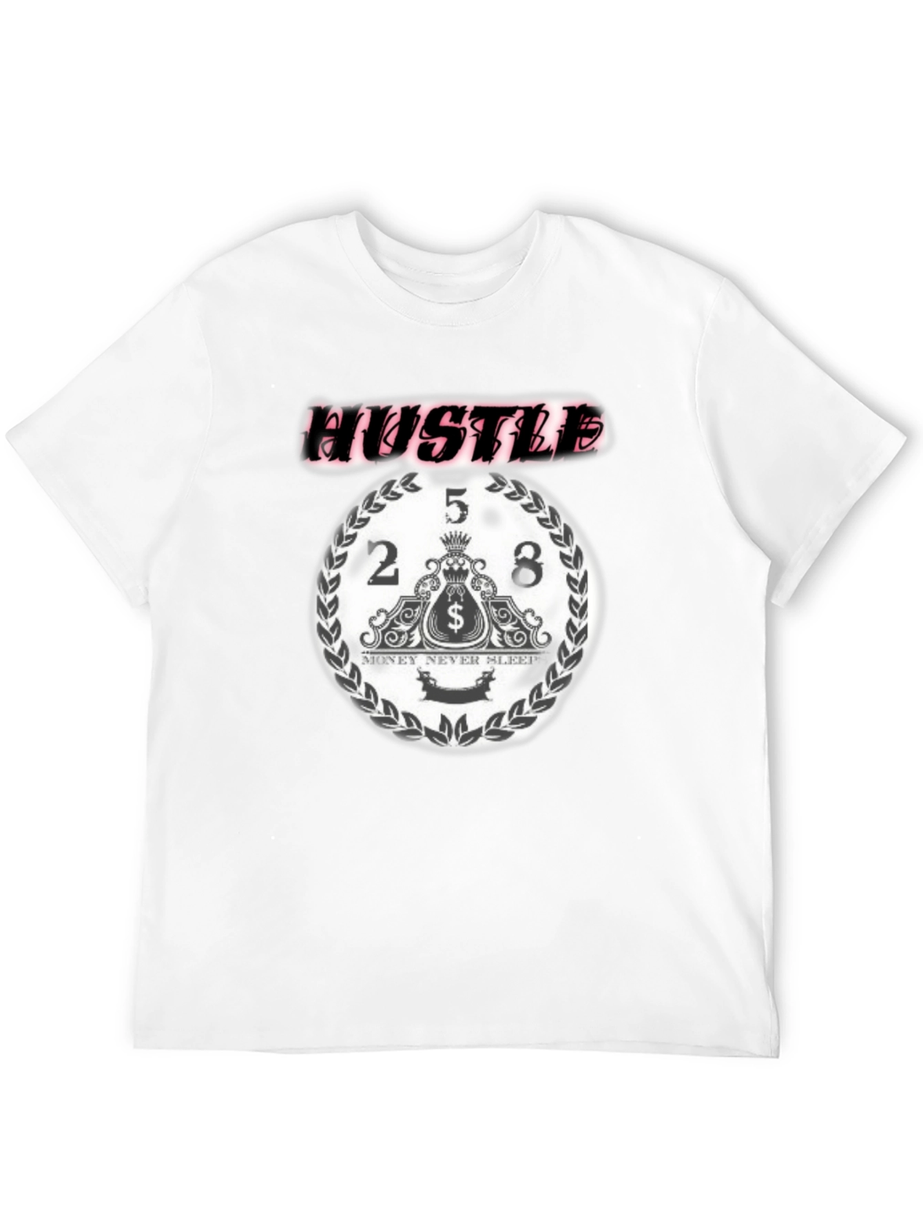 Black Hustle Graphic Print Black T-Shirt view 12