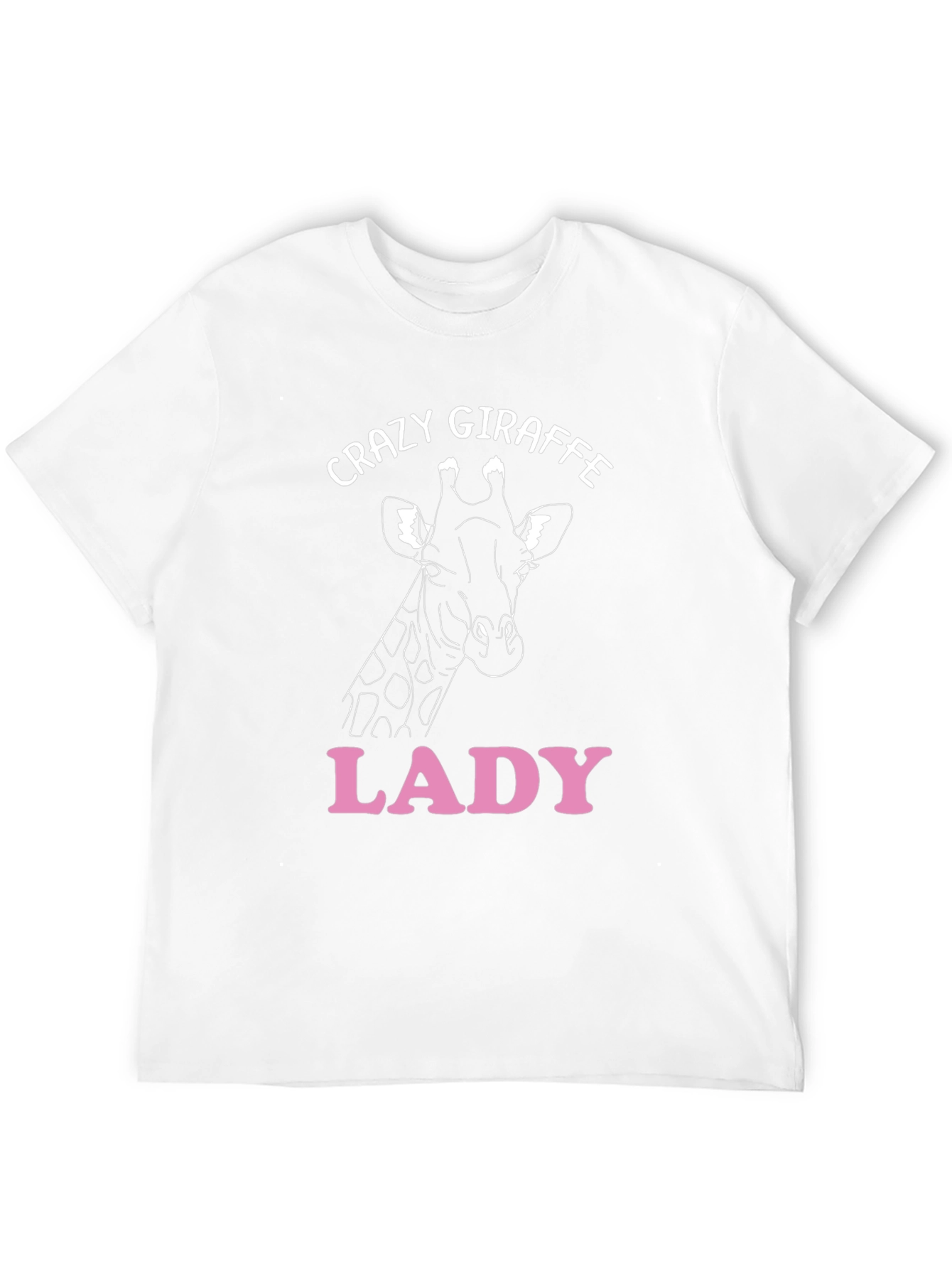 Black Crazy Giraffe Lady T-Shirt view 12