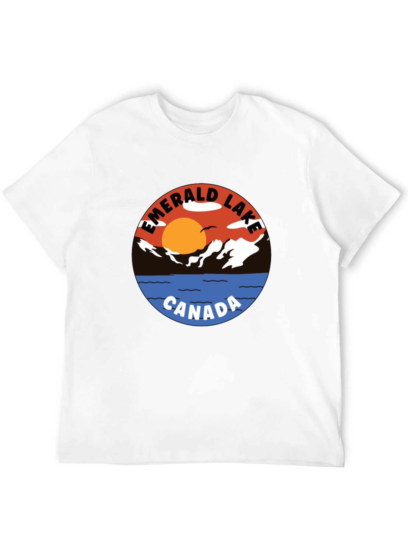 Black Emerald Lake Canada Graphic Tee view 12