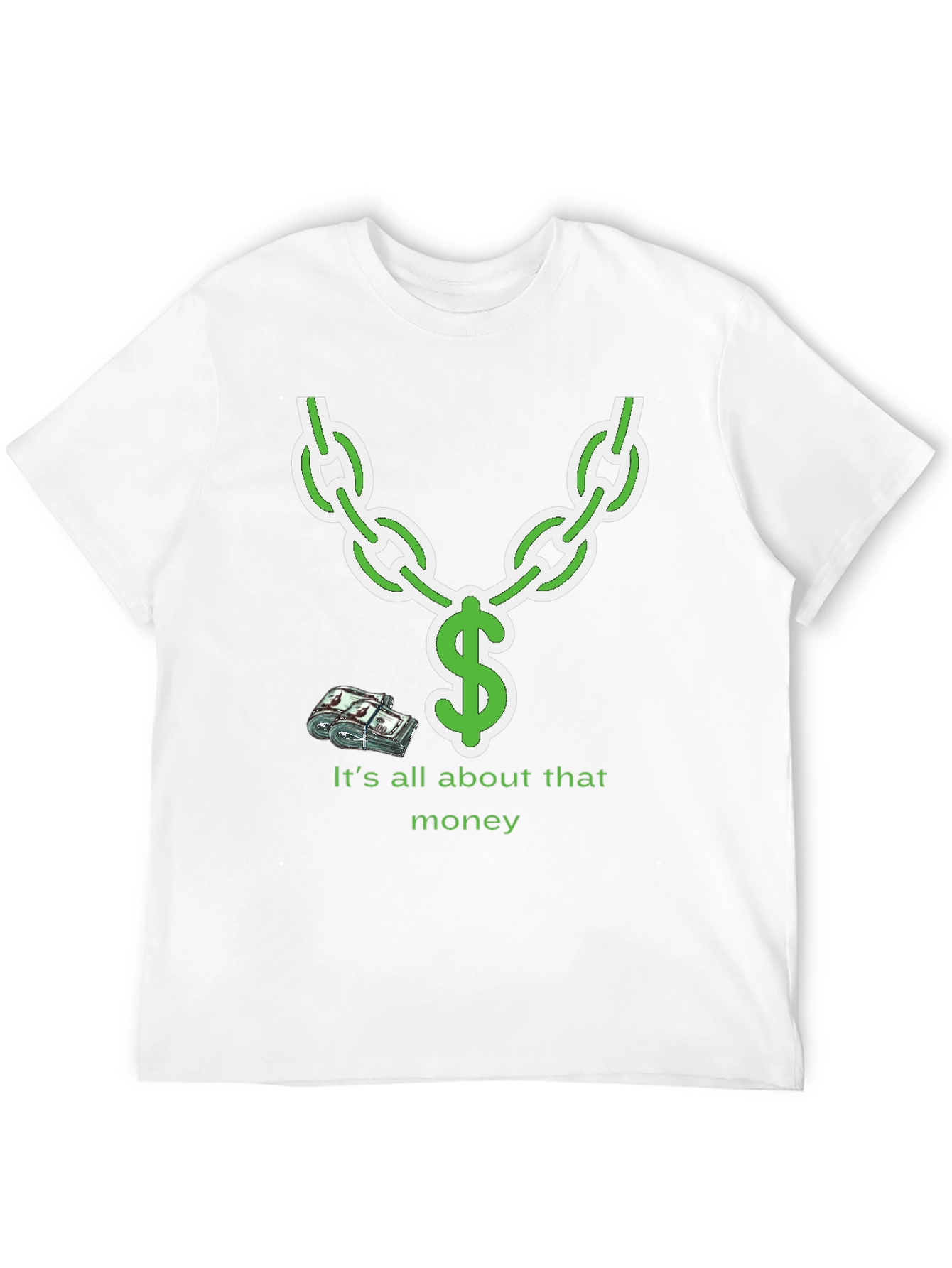 It's All About That Money Chain Graphic T-Shirt - 12