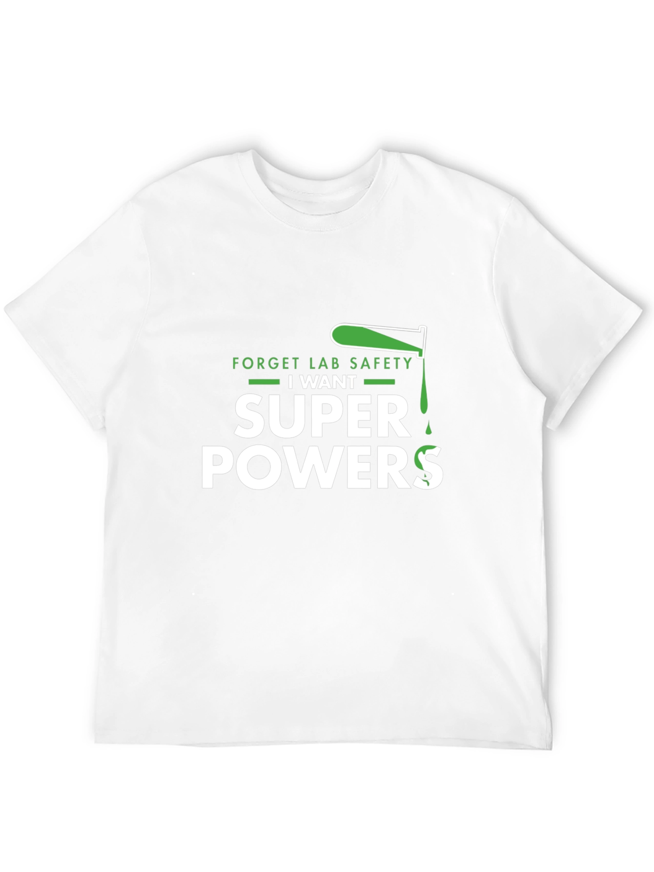Black Forget Lab Safety I Want Superpowers Black T-Shirt view 12
