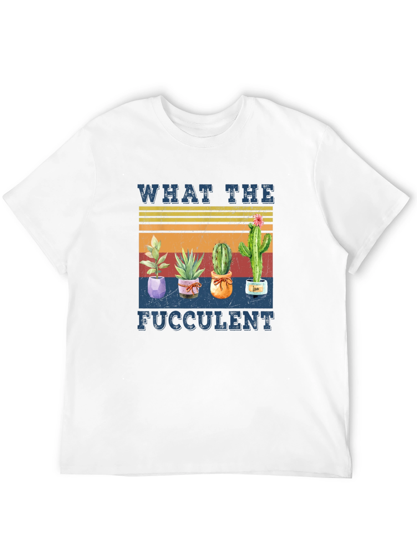 Black What The Fucculent Cactus Graphic Tee view 12