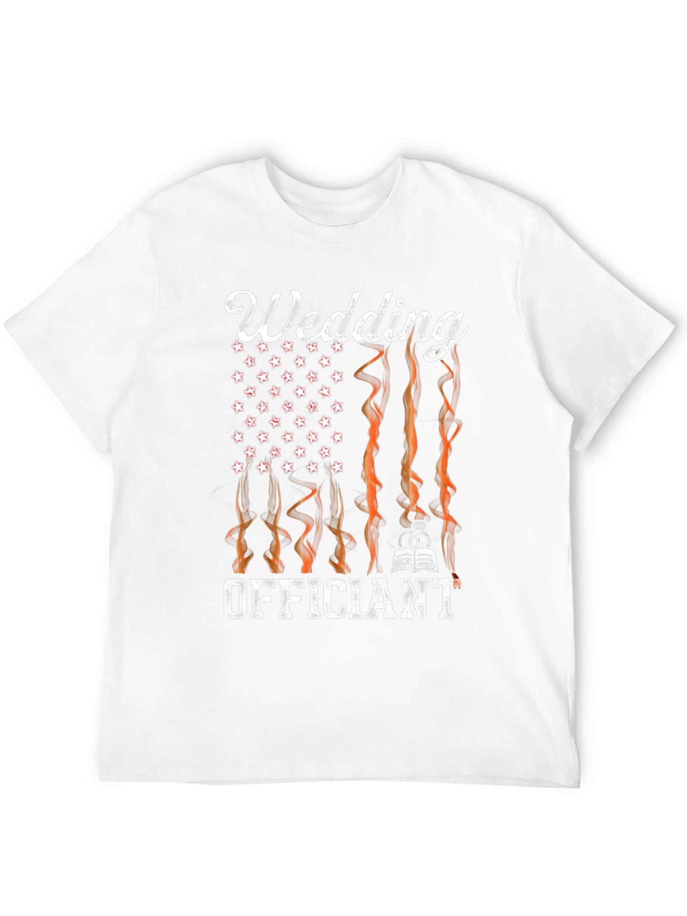 Wedding Officiant Graphic Tee - American Flag Design - 12