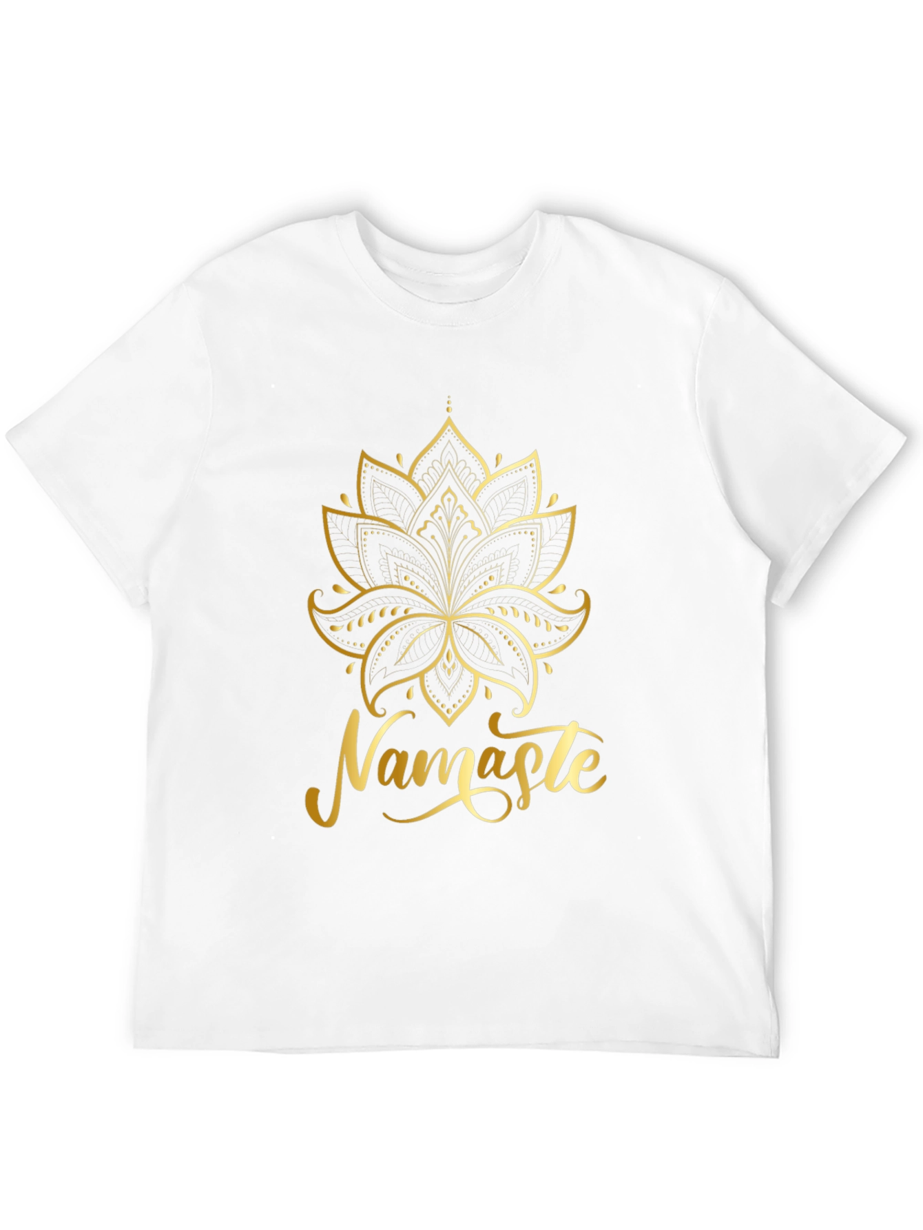 Black Namaste Lotus Graphic Tee - Spiritual Yoga Shirt view 12