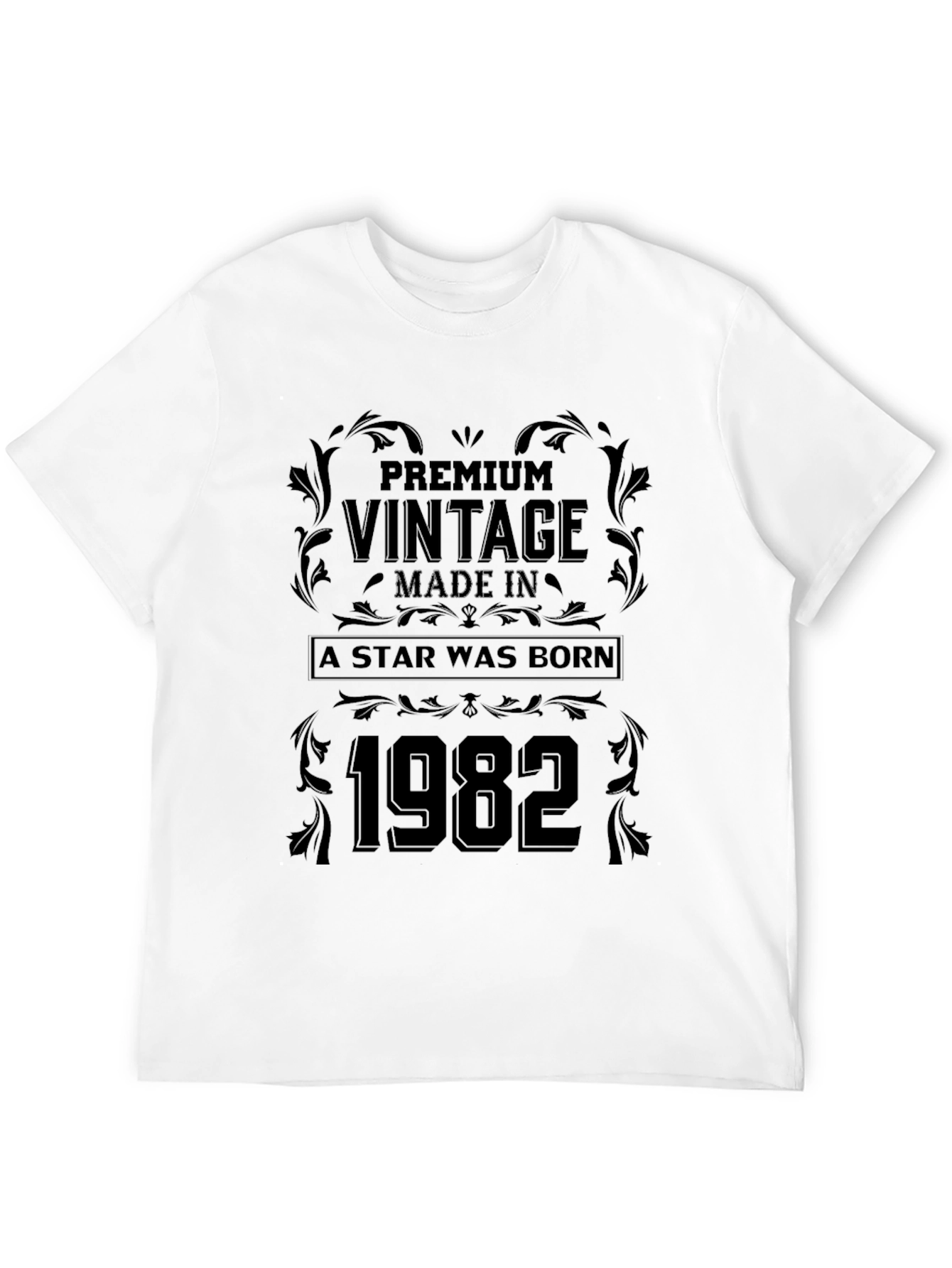 Black Premium Vintage 1982 T-Shirt view 12