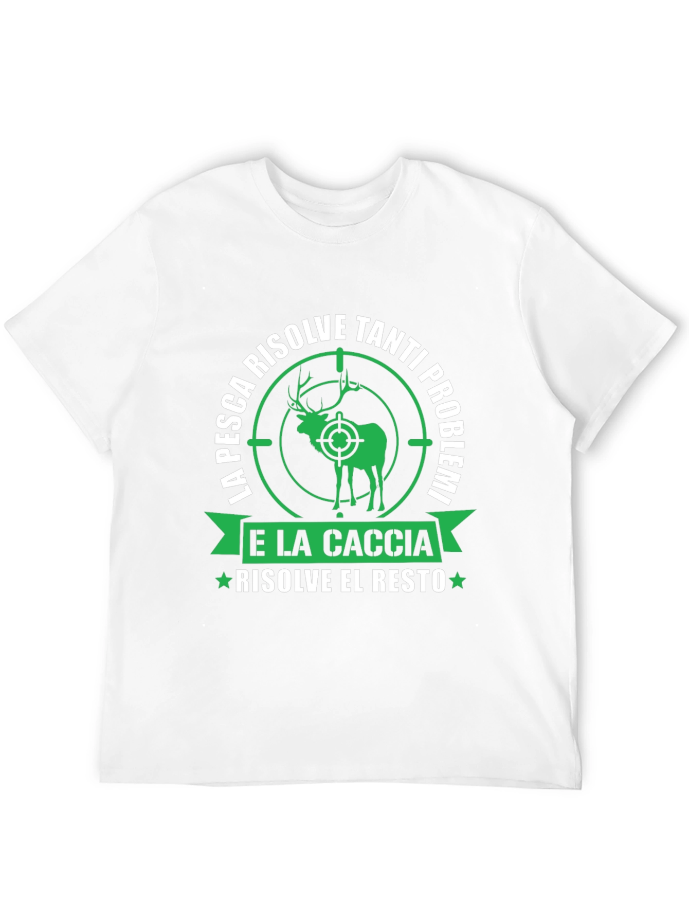 Black Fishing & Hunting T-Shirt: Problem Solver Tee view 12