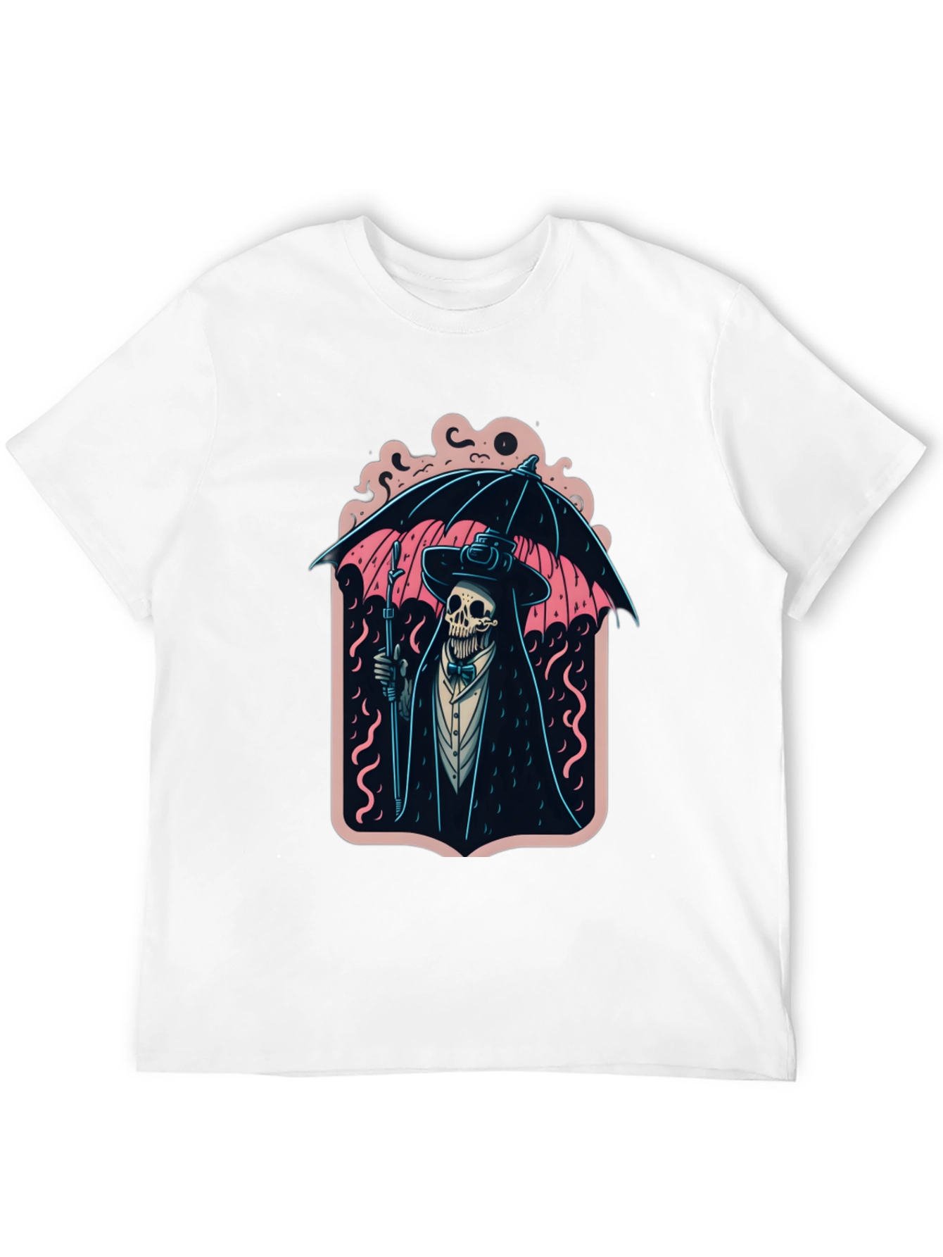 Black Grim Reaper Umbrella Graphic Tee view 12