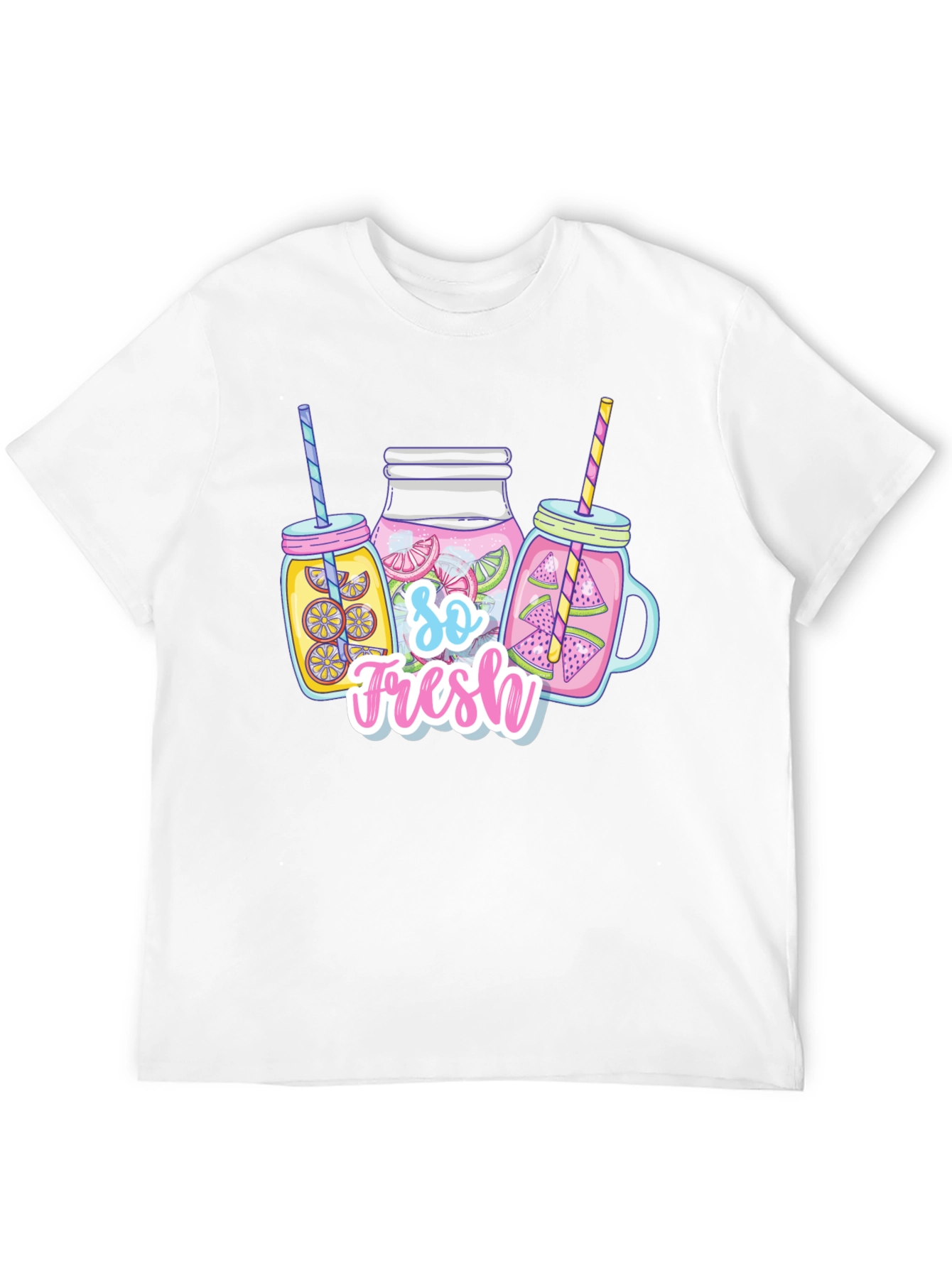 Black So Fresh Summer Drink T-Shirt view 12