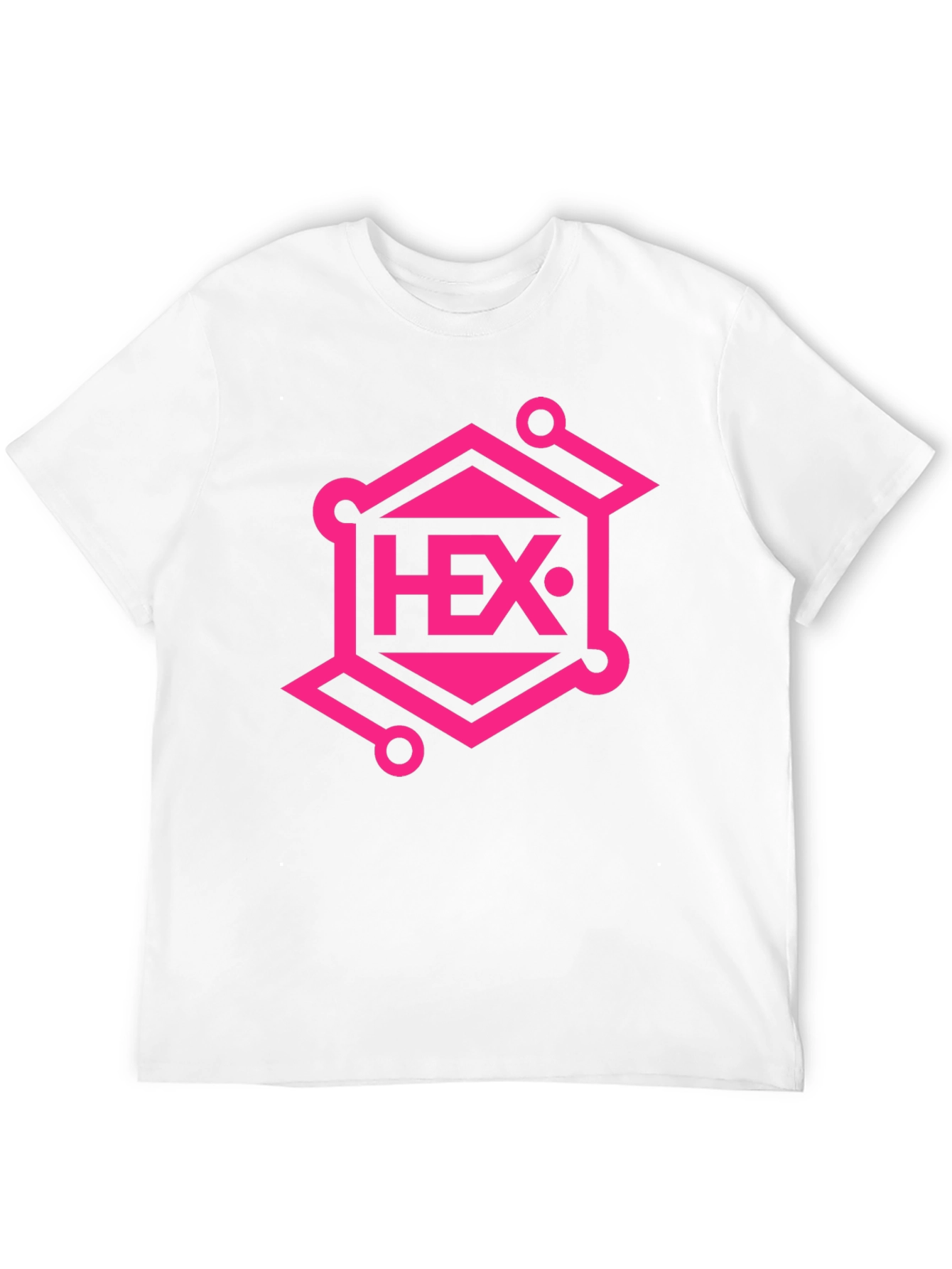 Black HEX Crypto T-Shirt - Black with Pink Design view 12