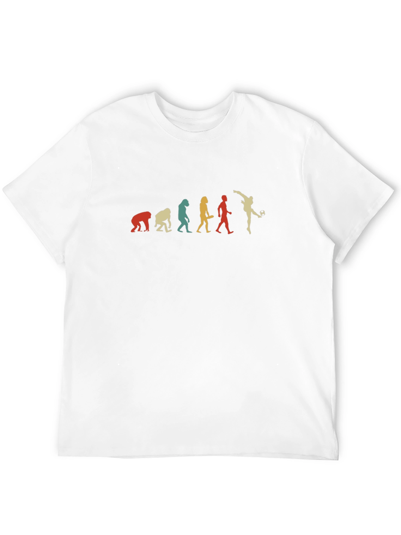 Black Soccer Evolution Men's Black T-Shirt view 12