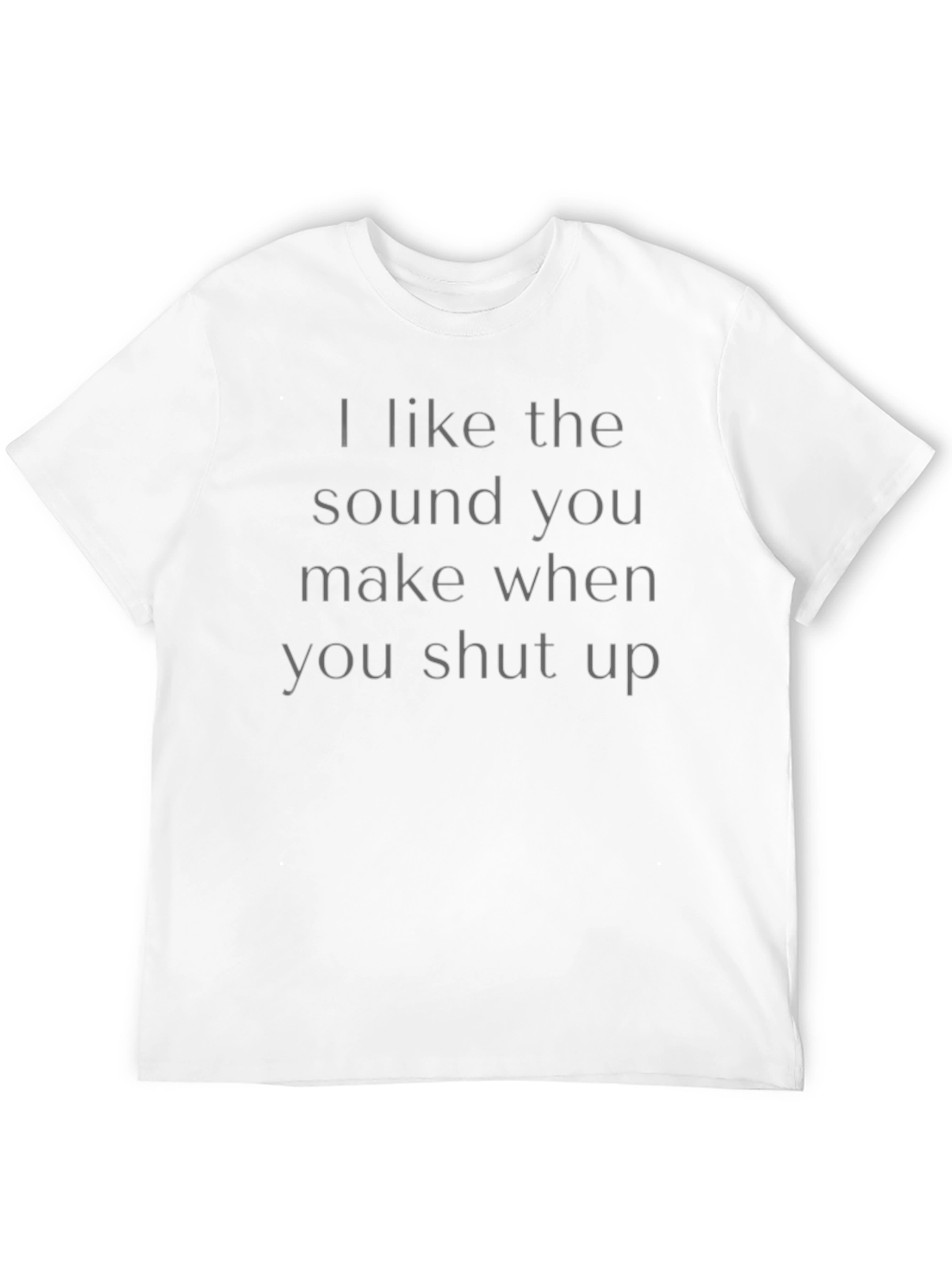 Black Sarcastic "I Like The Sound..." Black T-Shirt view 12