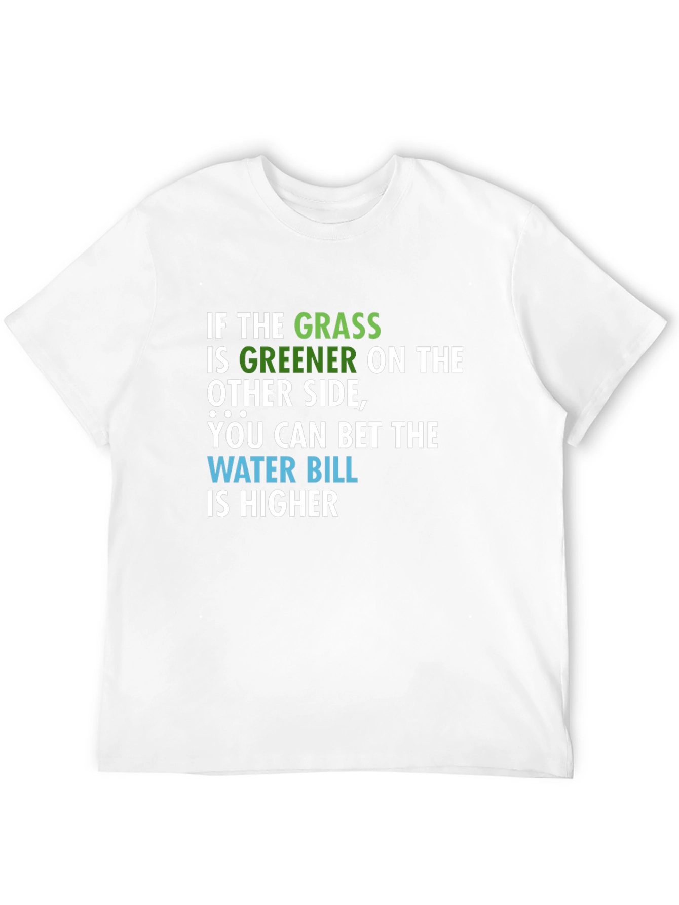 Black Greener Grass Water Bill Graphic T-Shirt view 12