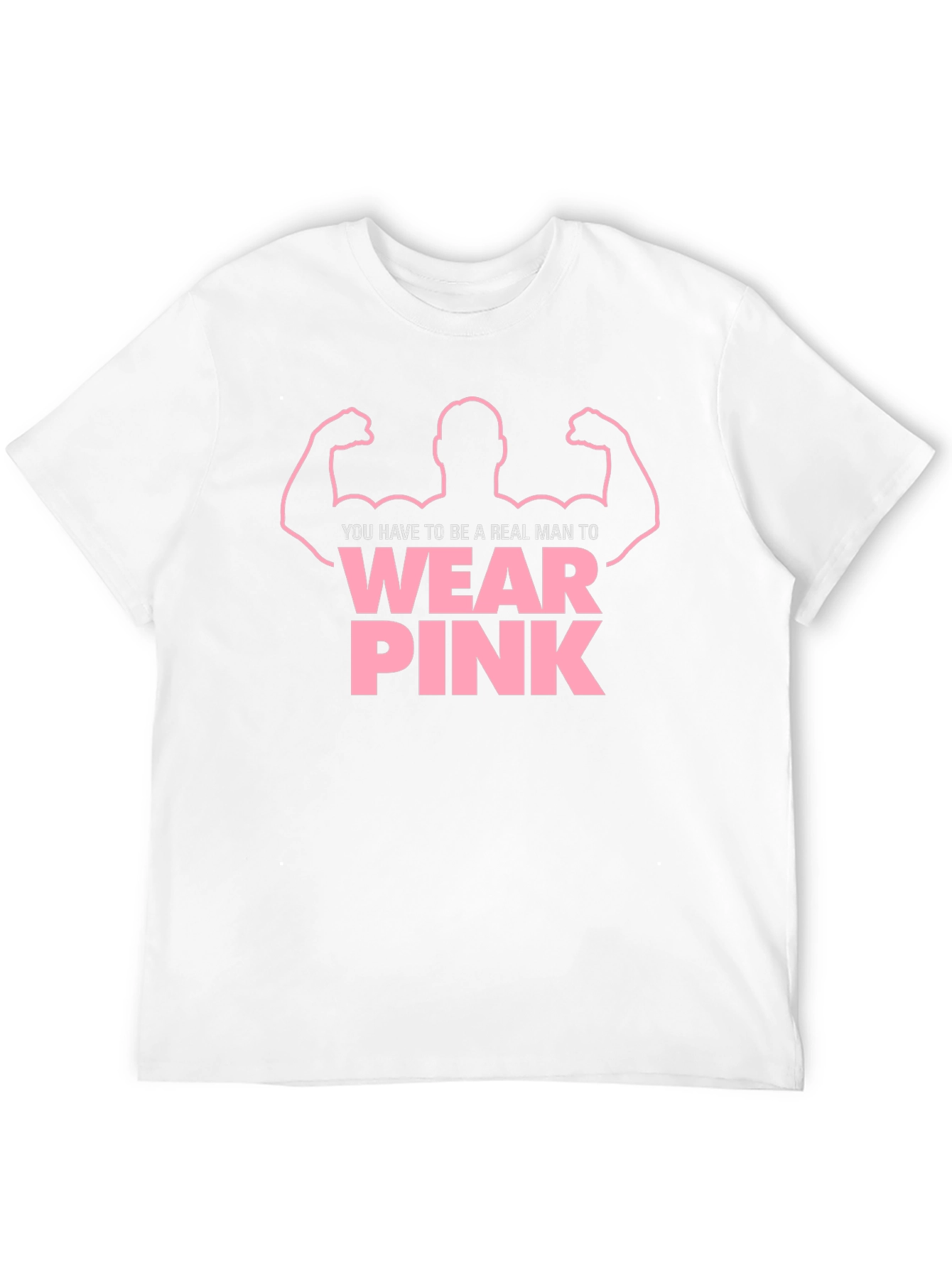 Black Real Man Wear Pink Graphic Tee view 12