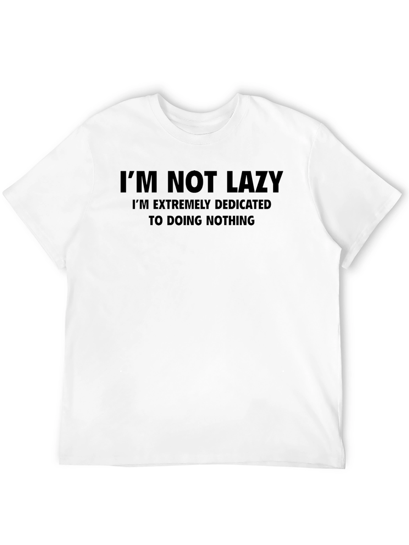 Black Funny I'm Not Lazy T-Shirt view 12
