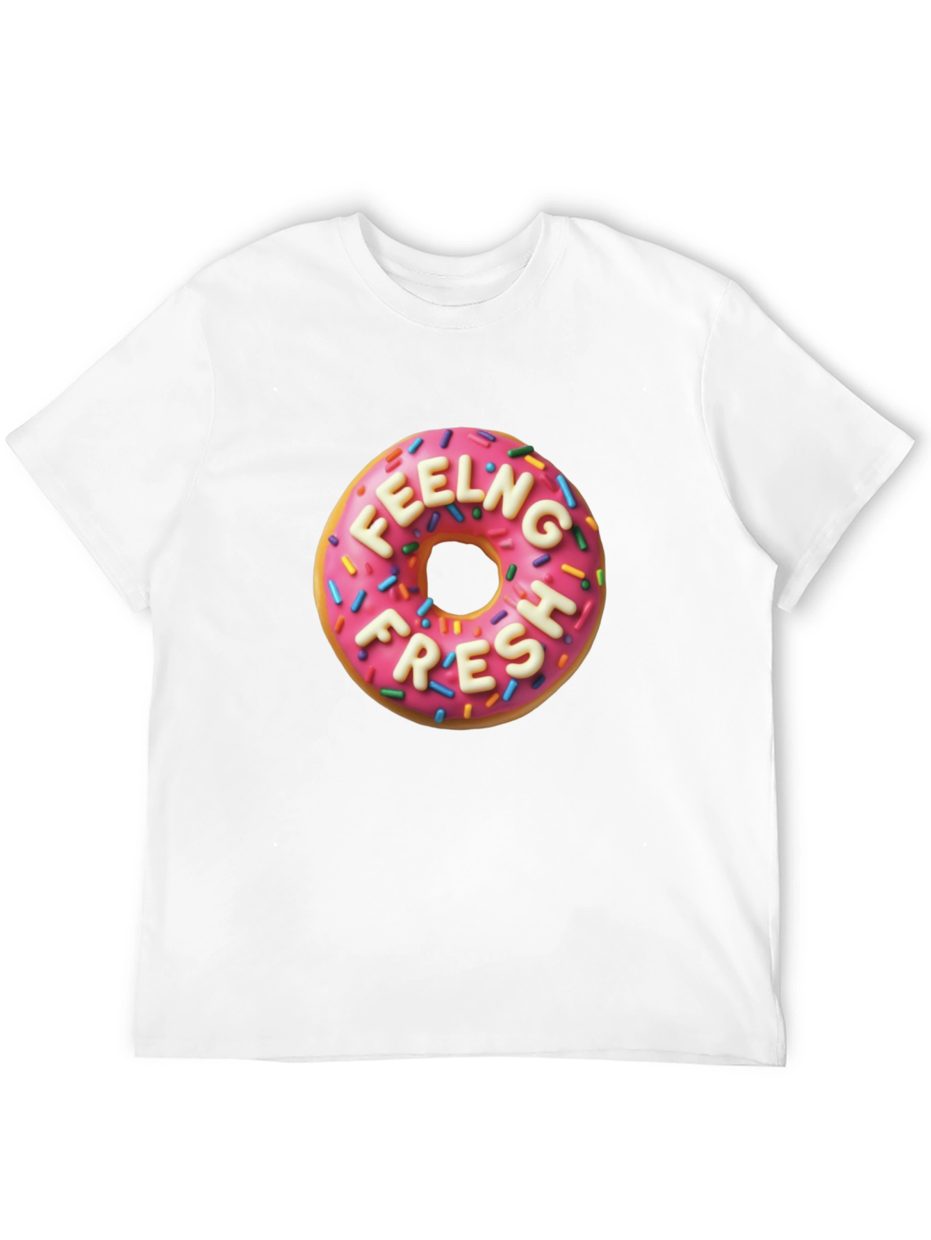 Black Feeling Fresh Donut Graphic Tee - Stylish & Comfortable view 12