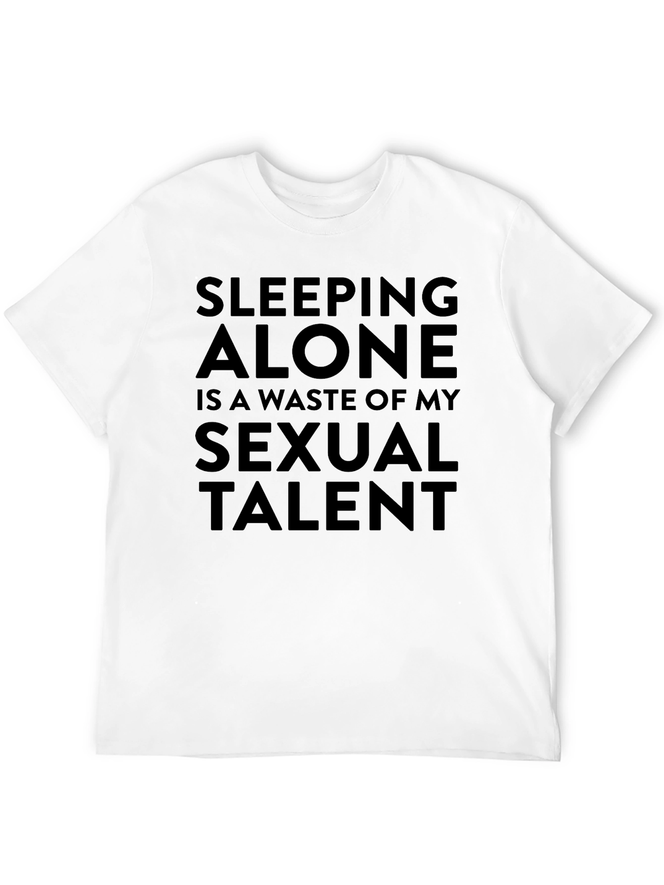Black Sleeping Alone Sexual Talent Tee view 12