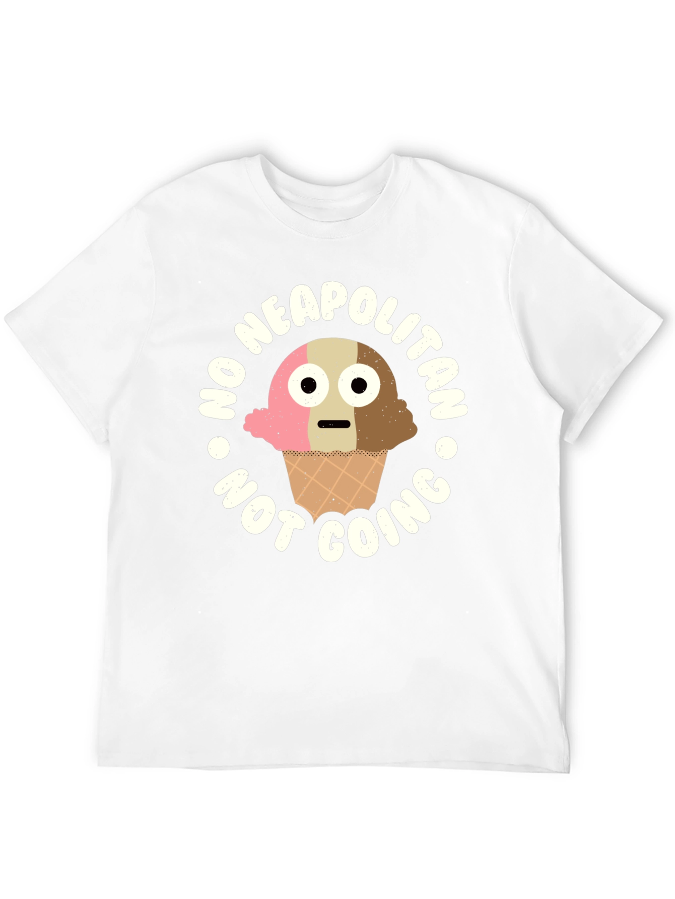 Black Funny Neapolitan Ice Cream Graphic T-Shirt view 12
