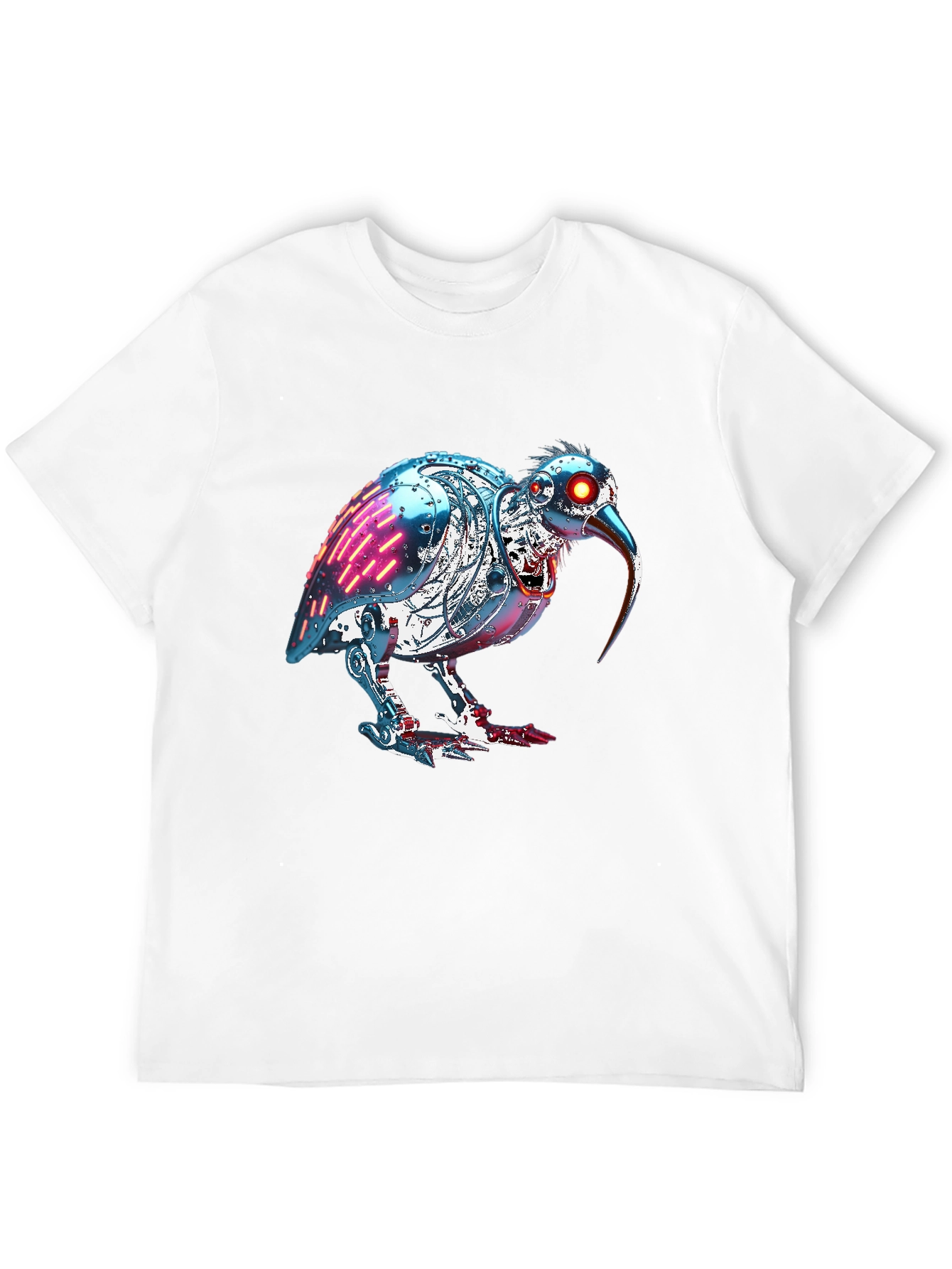 Black Robotic Kiwi Bird Graphic Tee view 12