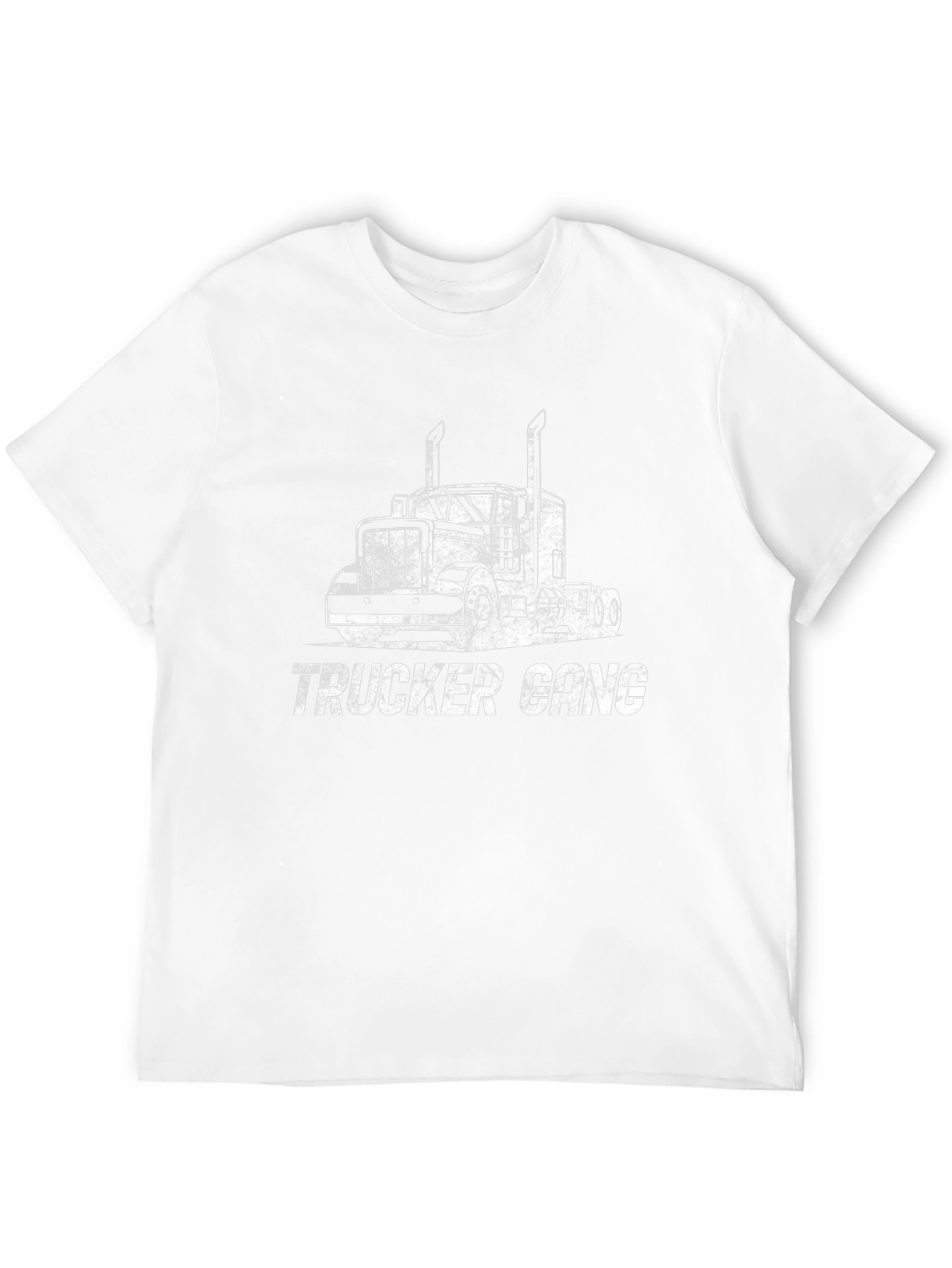 Black Trucker Gang T-Shirt - Bold Graphic Tee view 12