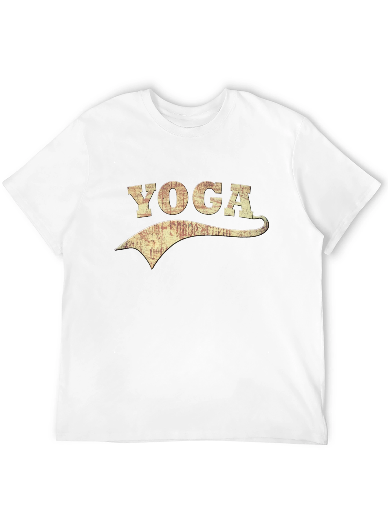 Black Vintage Yoga Graphic Tee - Black Cotton Blend view 12