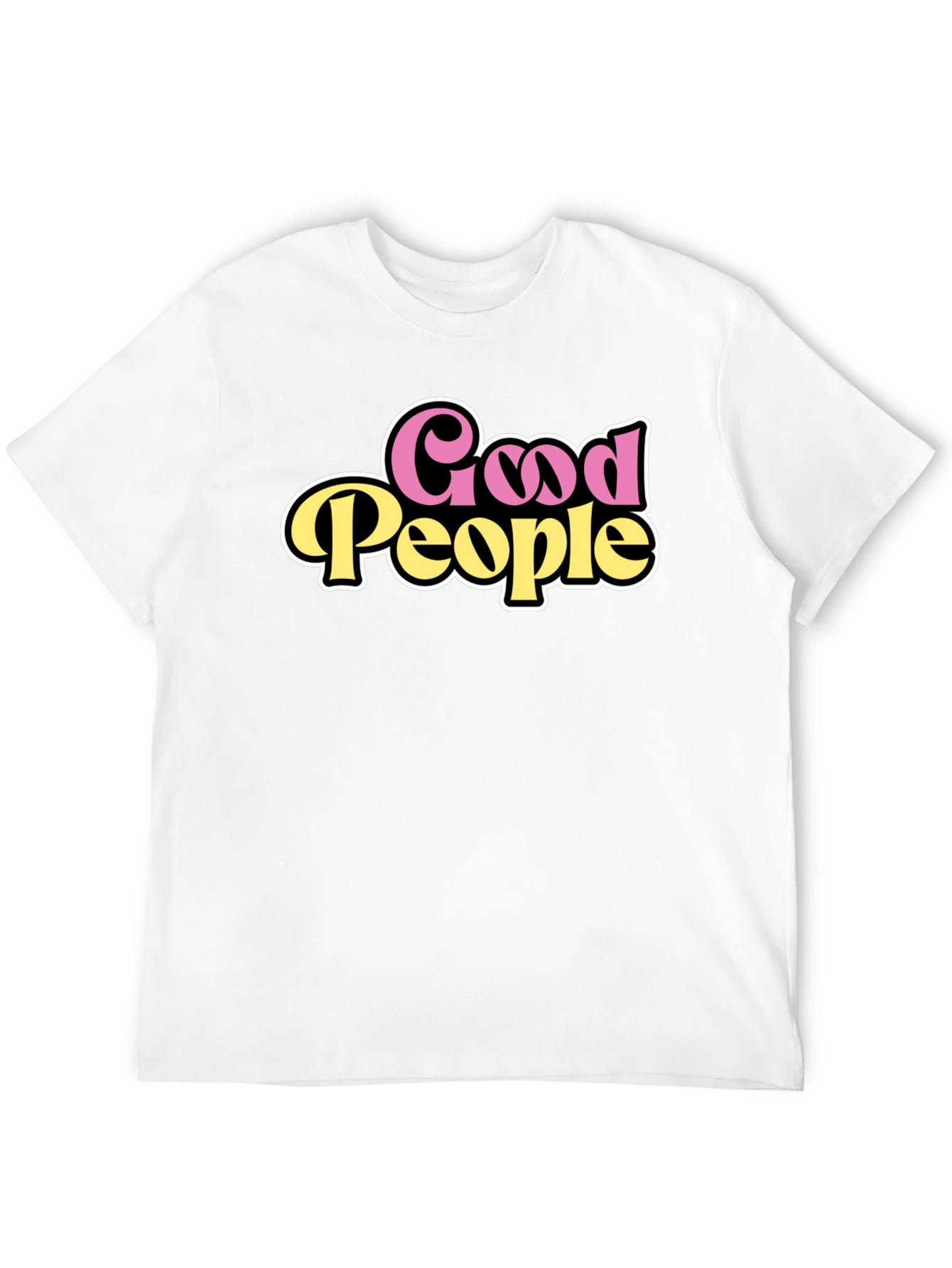 Black Good People Graphic Tee - Retro Style view 12