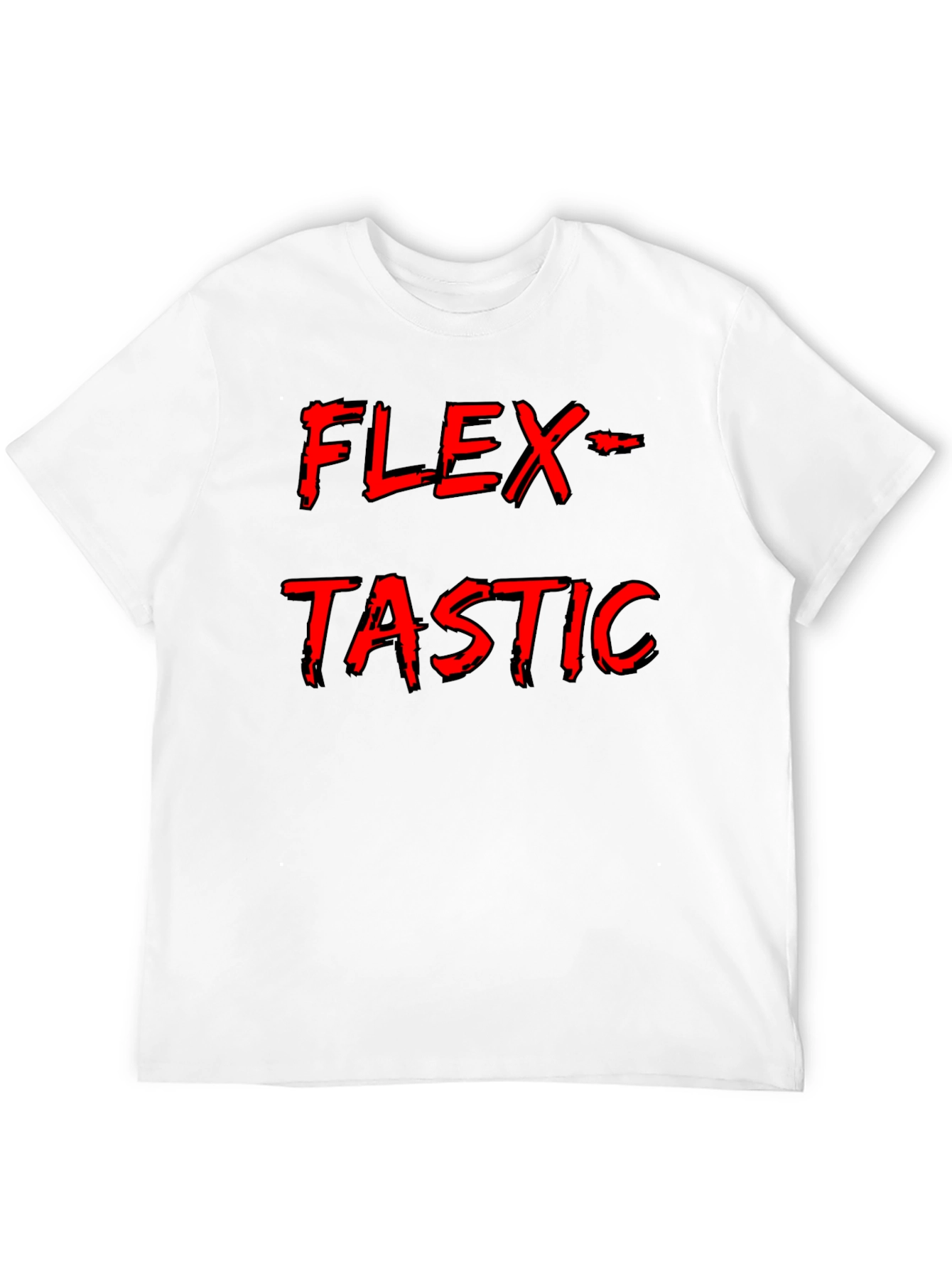 Black Flex-Tastic Men's Black Graphic Tee view 12
