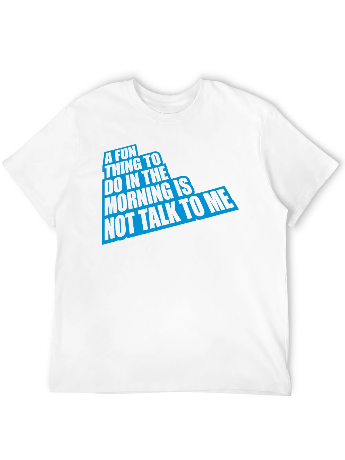 Black Funny Graphic Tee: 'A Fun Thing To Do In The Morning' Black T-Shirt view 12