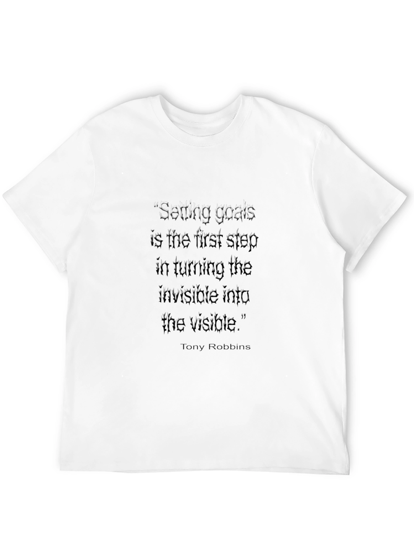 Motivational Quote T-Shirt: Tony Robbins Goals - 12