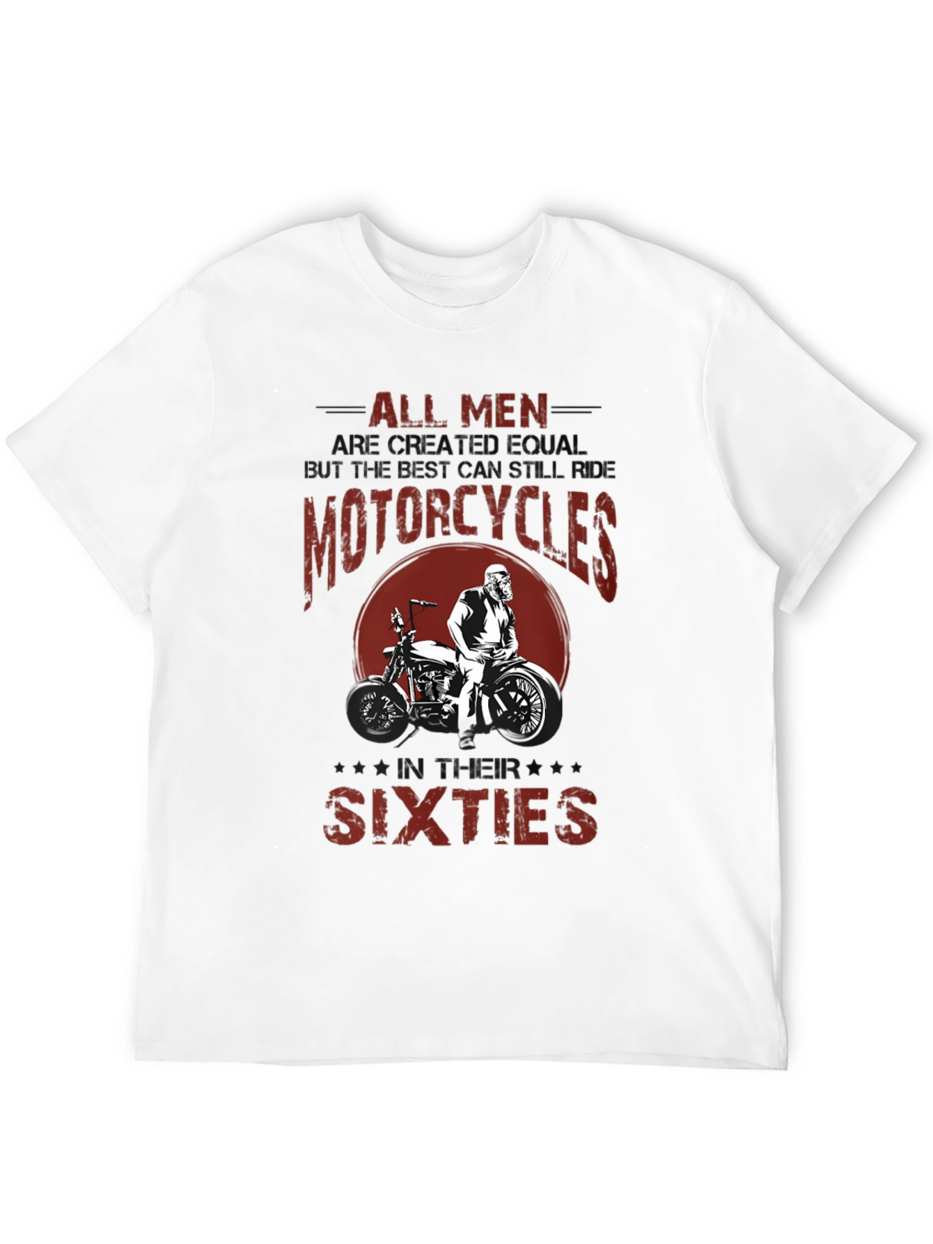 Black All Men Motorcycle Graphic T-Shirt view 12