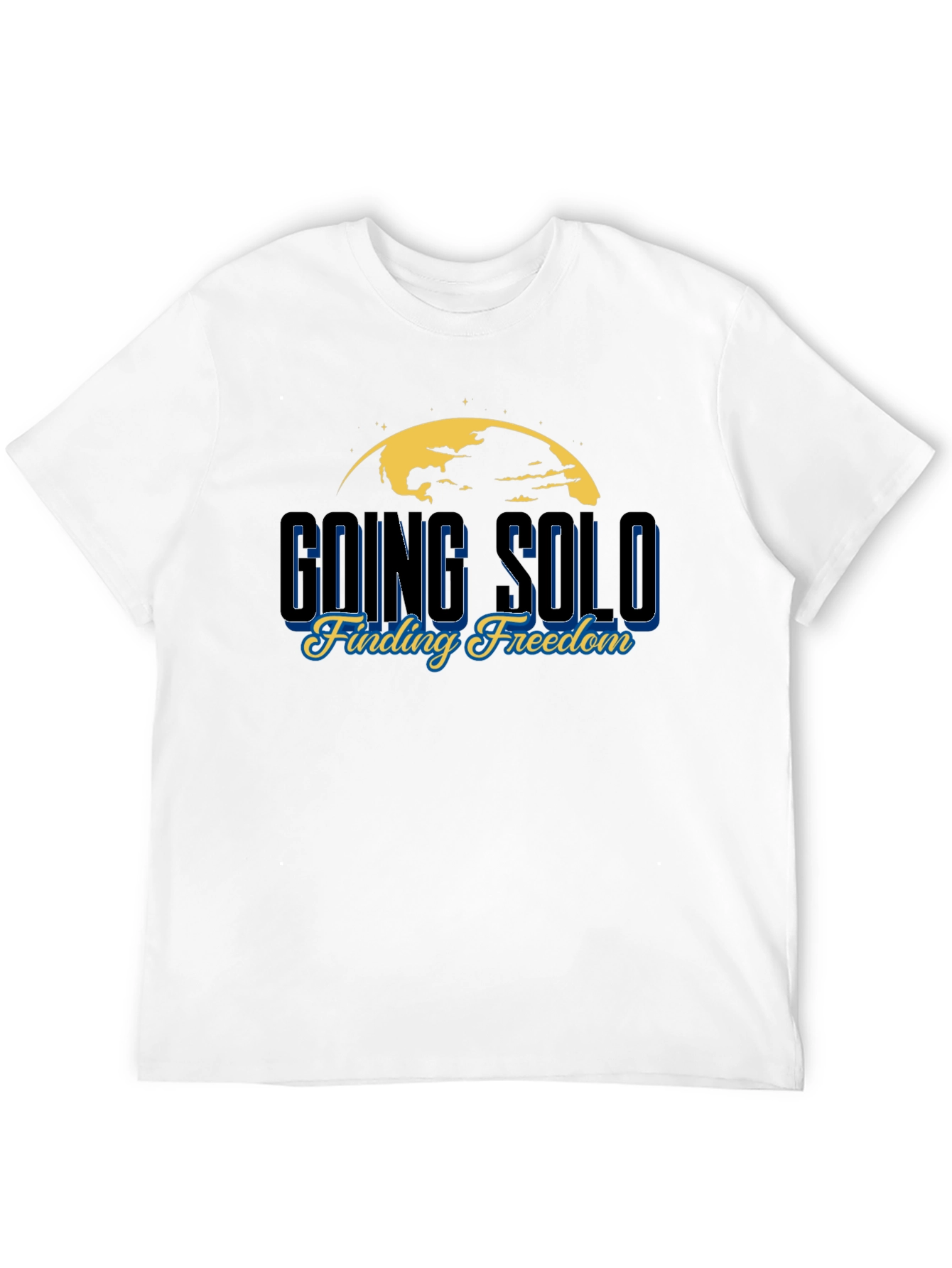 Black Going Solo Graphic T-Shirt view 12