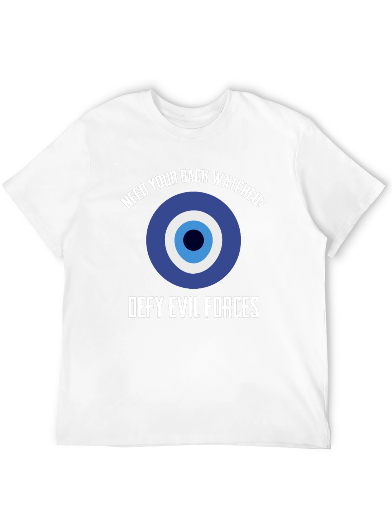 Black Evil Eye Protection T-Shirt - Defy Evil Forces! view 12
