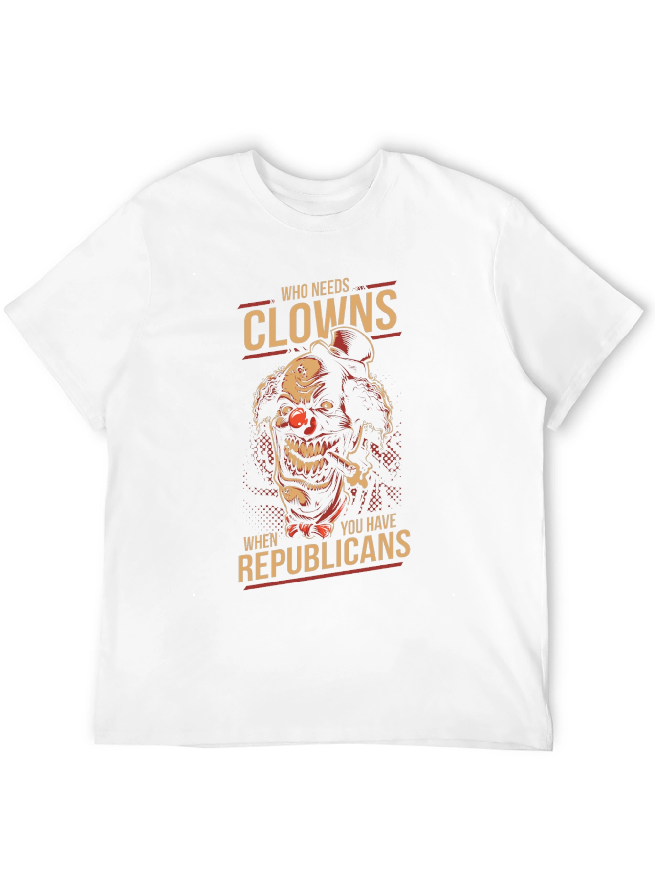 Black Clown vs Republicans Graphic Tee - Political Humor T-Shirt view 12