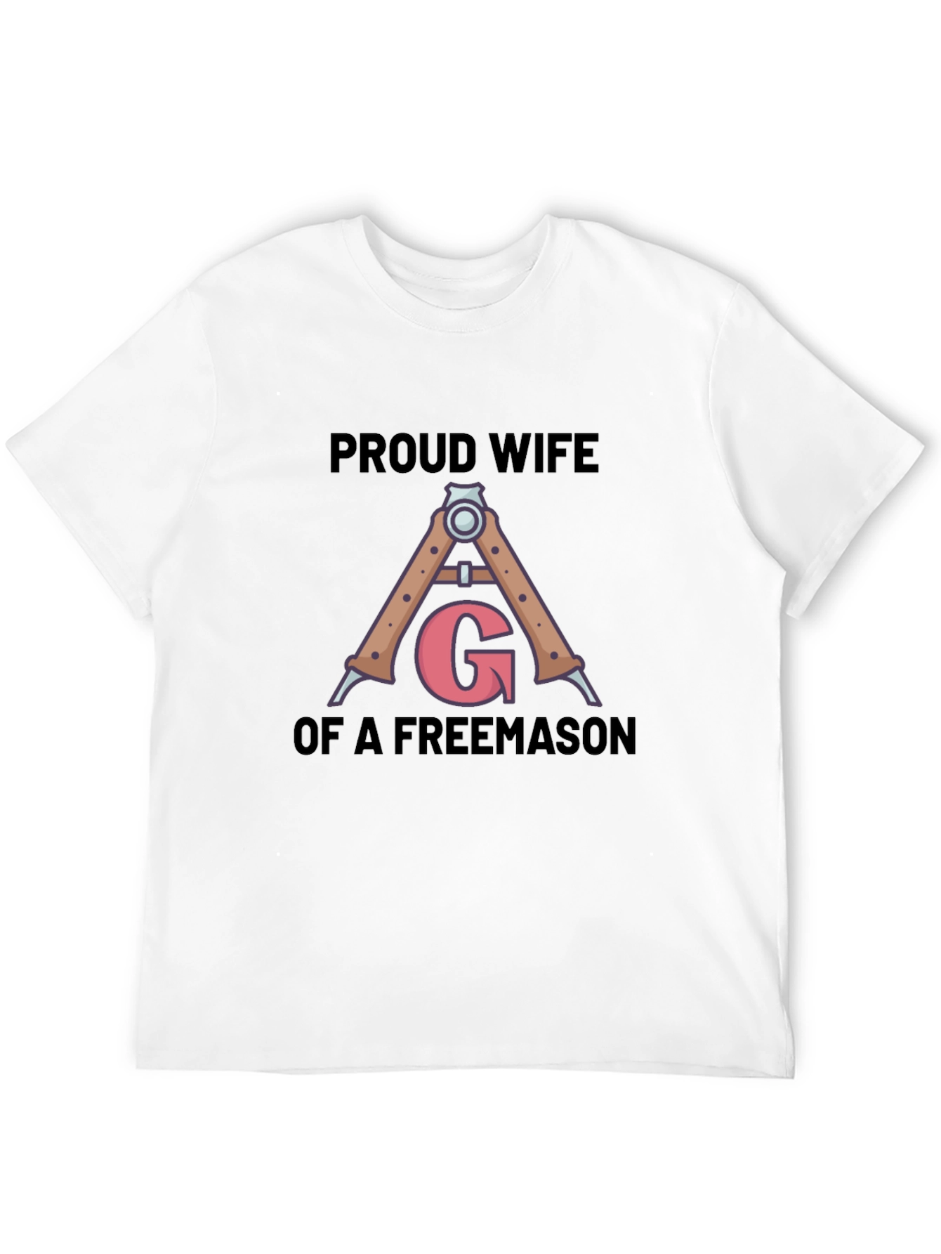 Black Proud Wife Freemason T-Shirt view 12