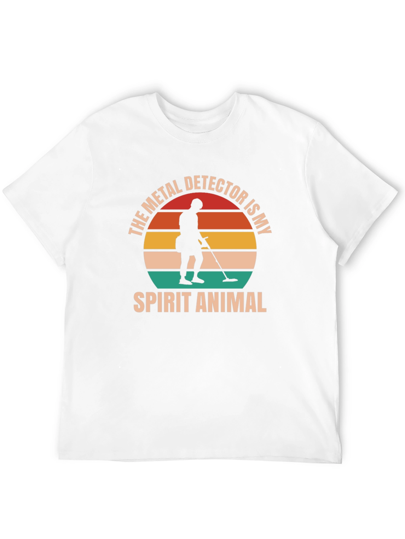 Black Metal Detector Spirit Animal T-Shirt view 12