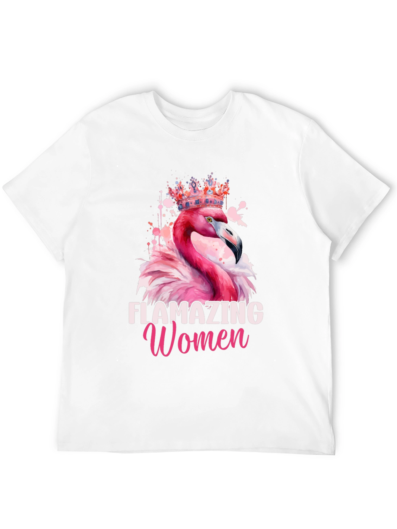 Black Flamazing Women Flamingo T-Shirt view 12