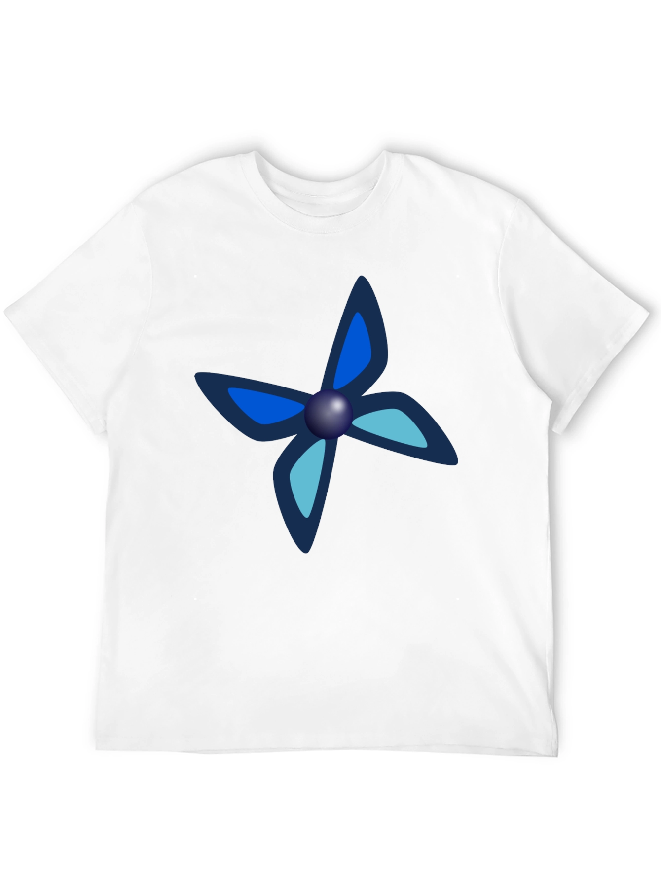 Black Black Tee with Unique Butterfly-Like Design view 12