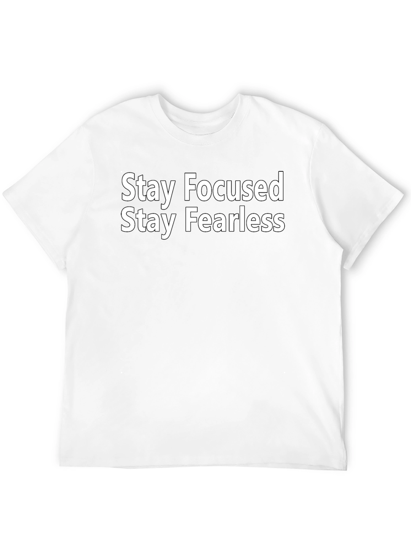 Black Stay Focused Stay Fearless Black T-Shirt view 12