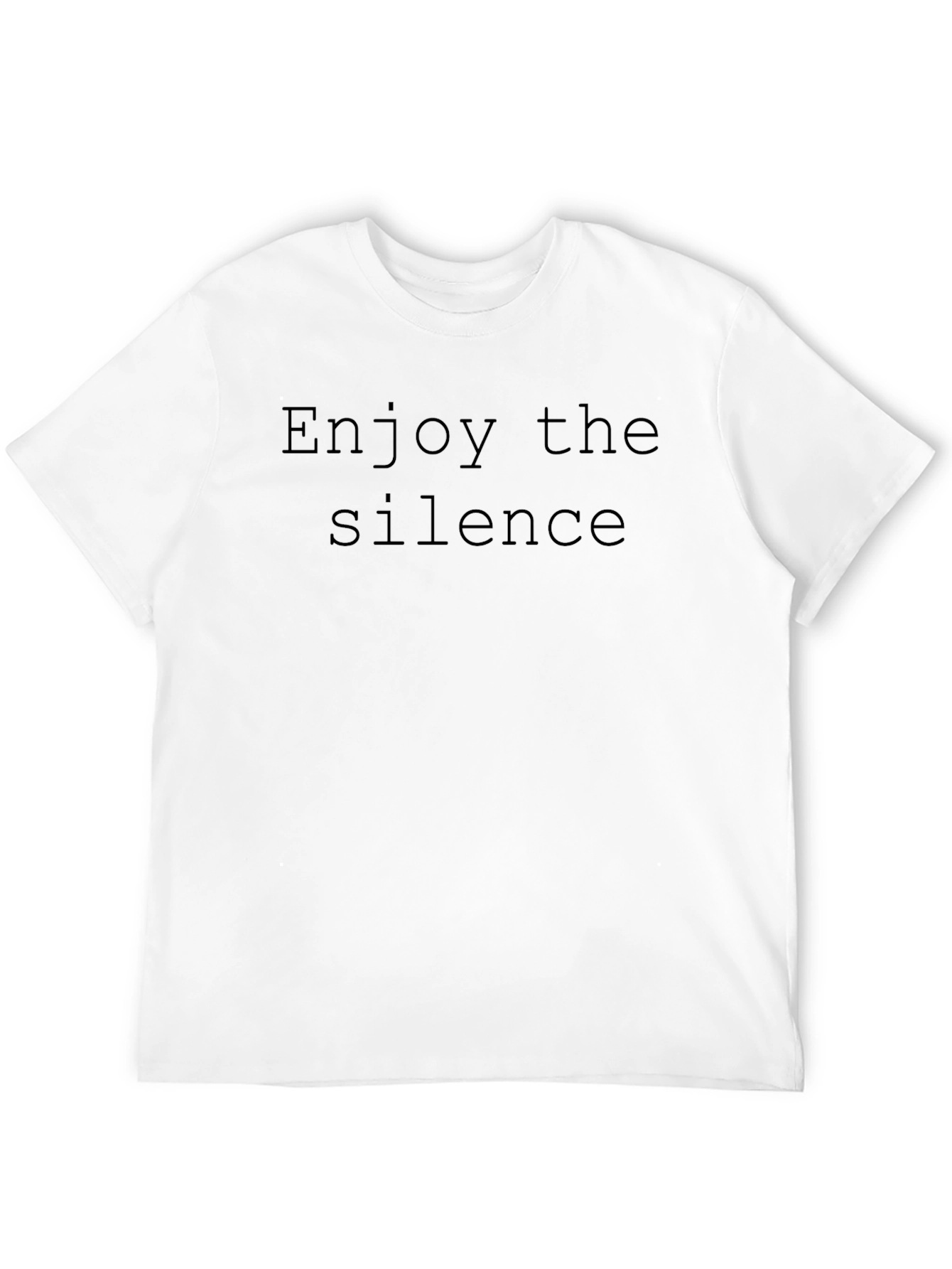 Black Enjoy the Silence T-Shirt - Classic Black Tee view 12