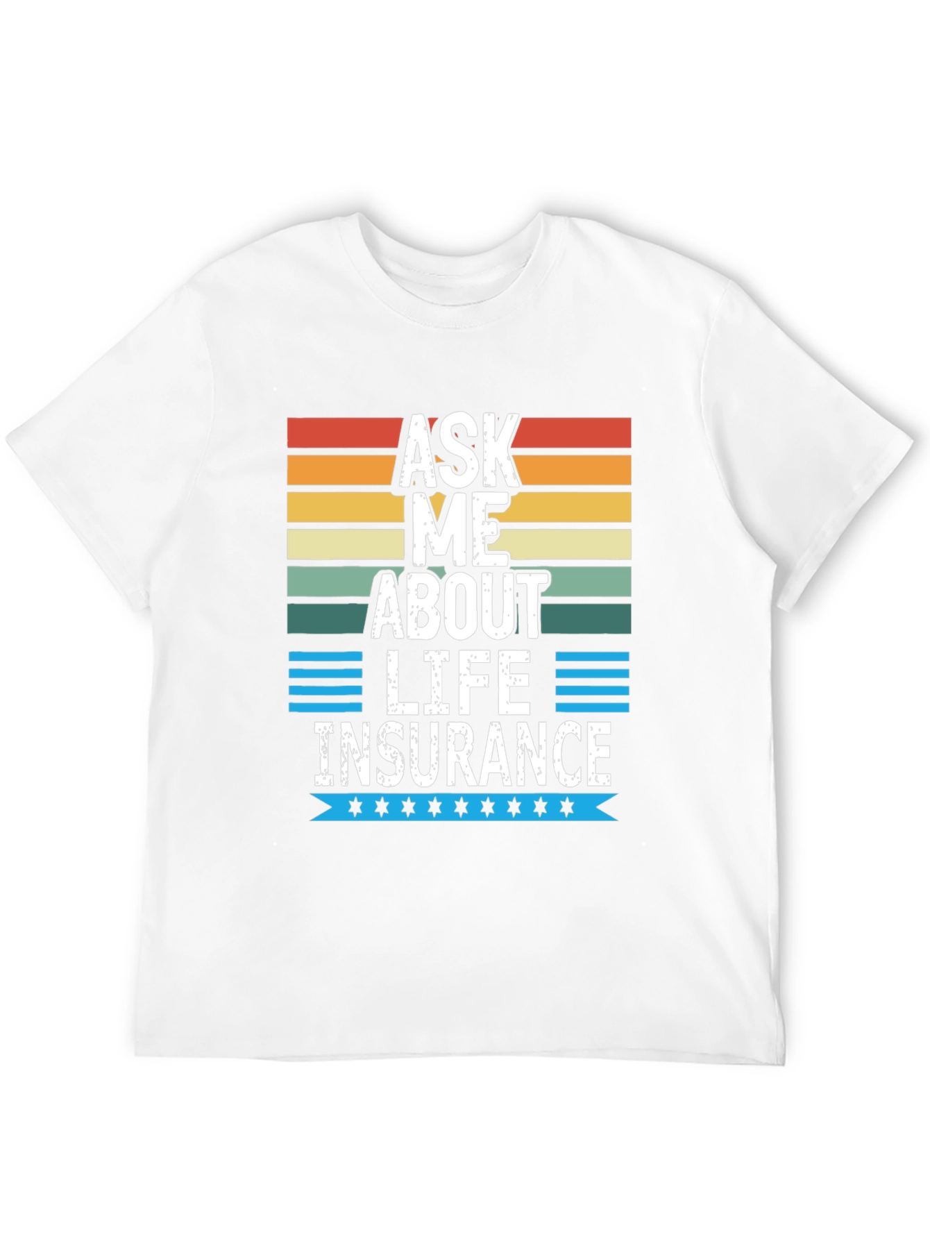 Black Ask Me About Life Insurance Graphic Tee view 12