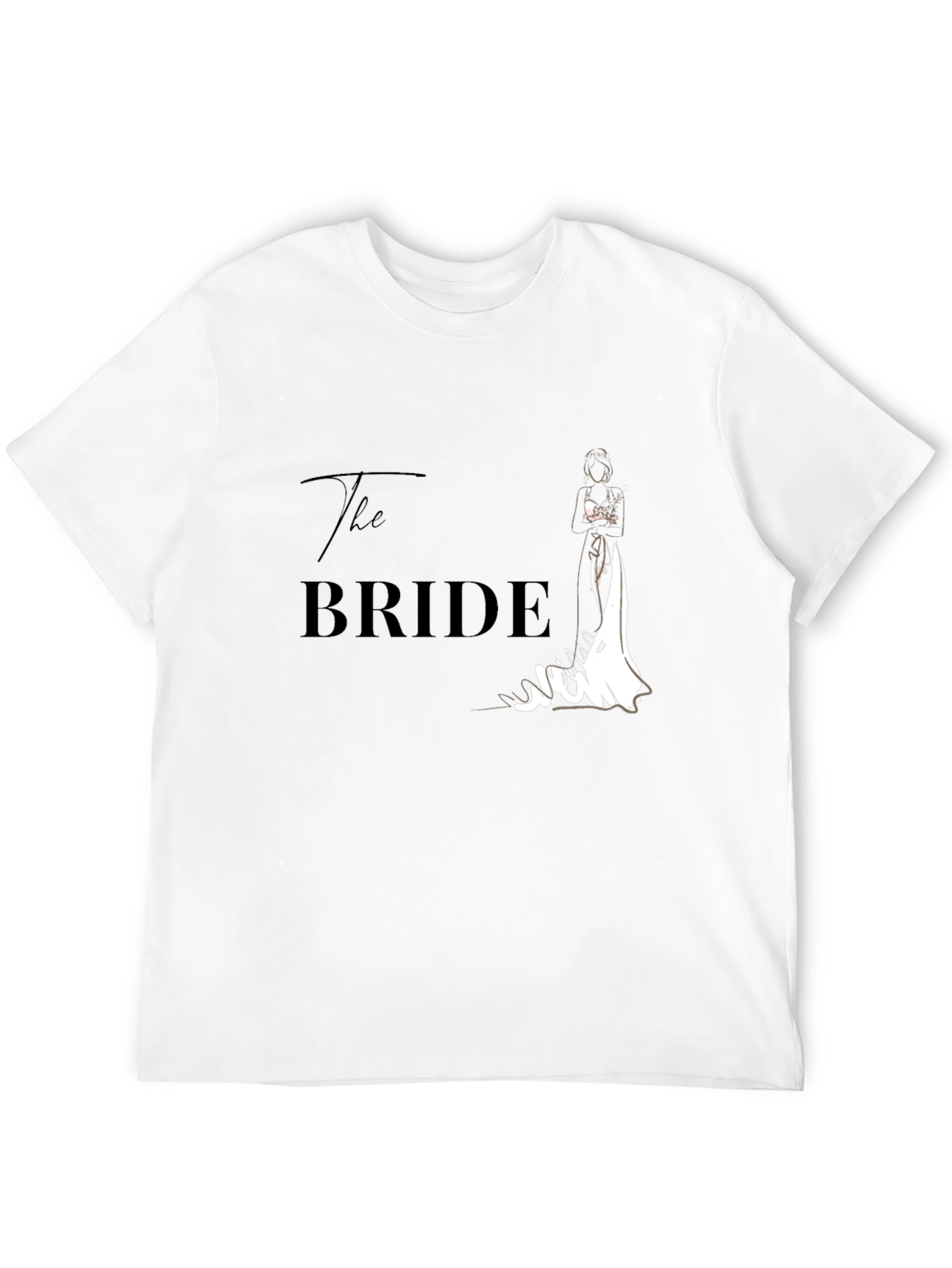 Black The Bride T-Shirt - Wedding Party Apparel view 12