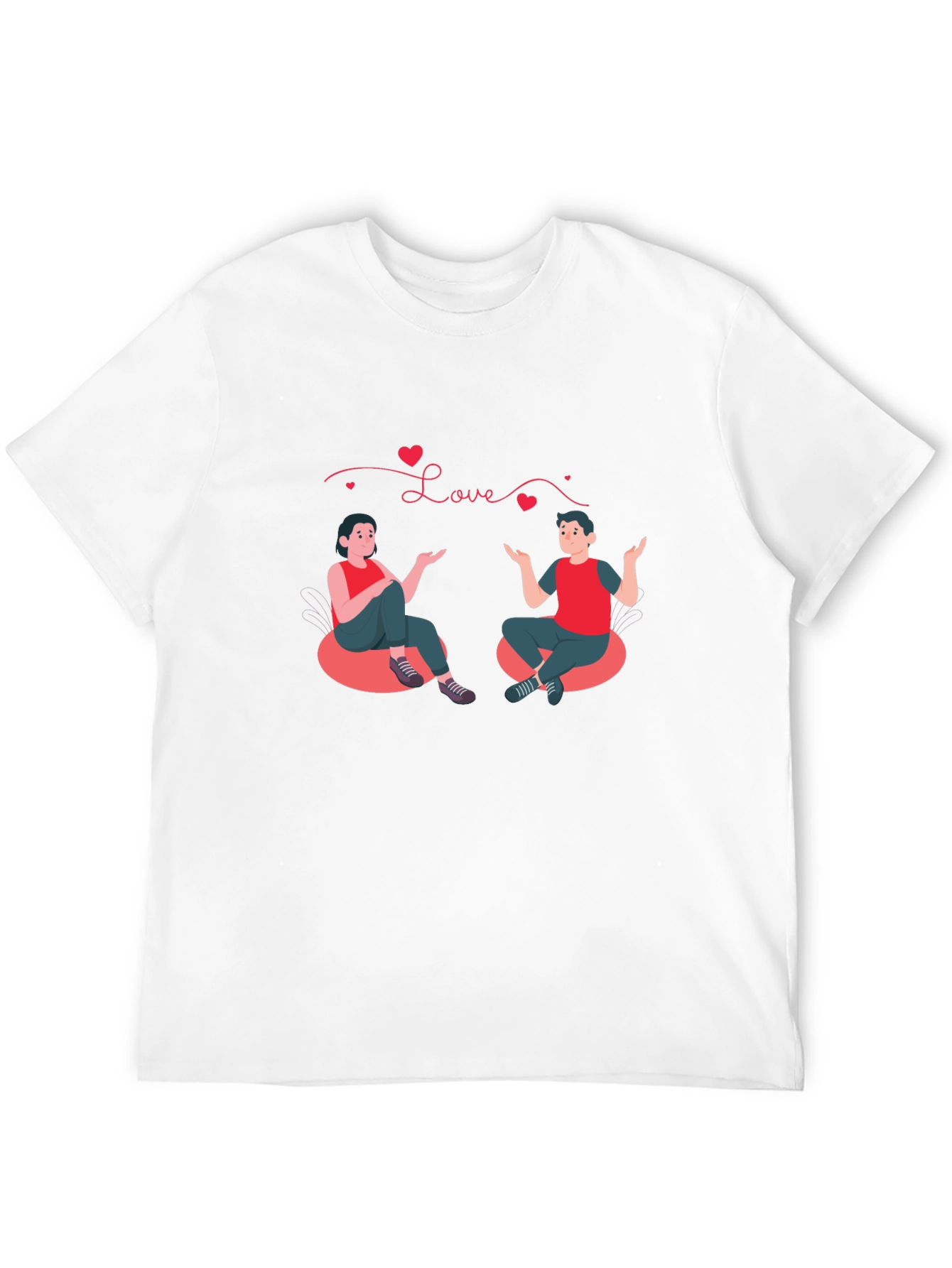 Black Love Graphic Black T-Shirt view 12