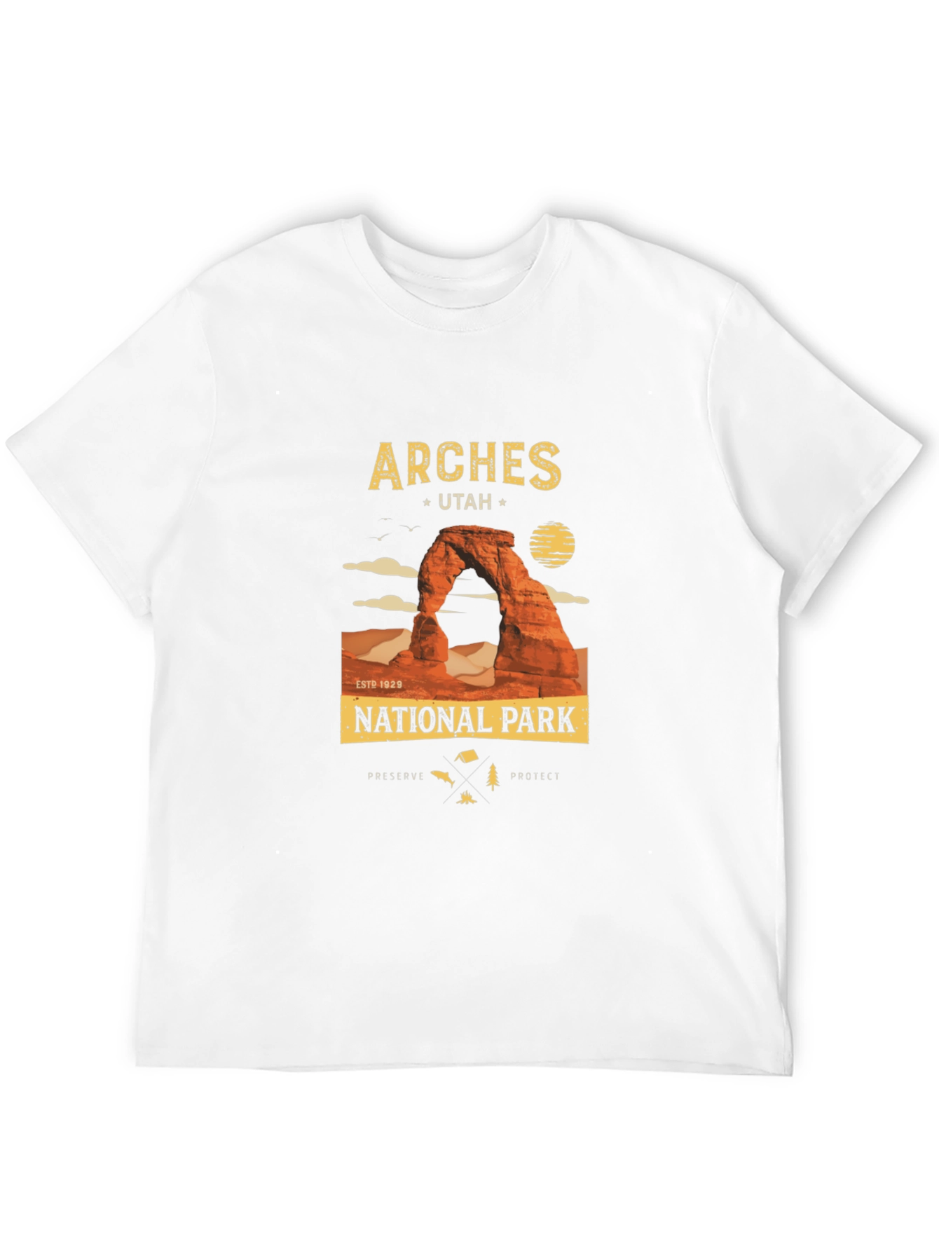 Black Arches National Park Black T-Shirt view 12