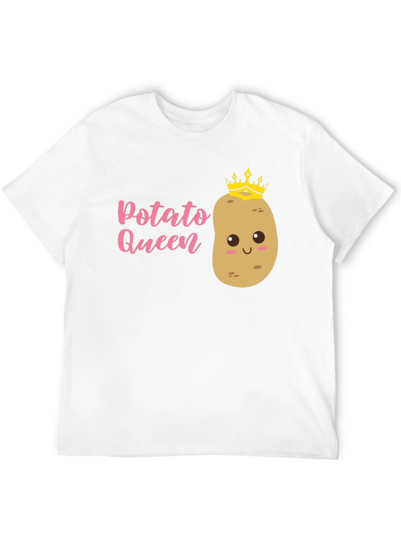 Black Potato Queen Graphic T-Shirt - Funny Novelty Tee view 12