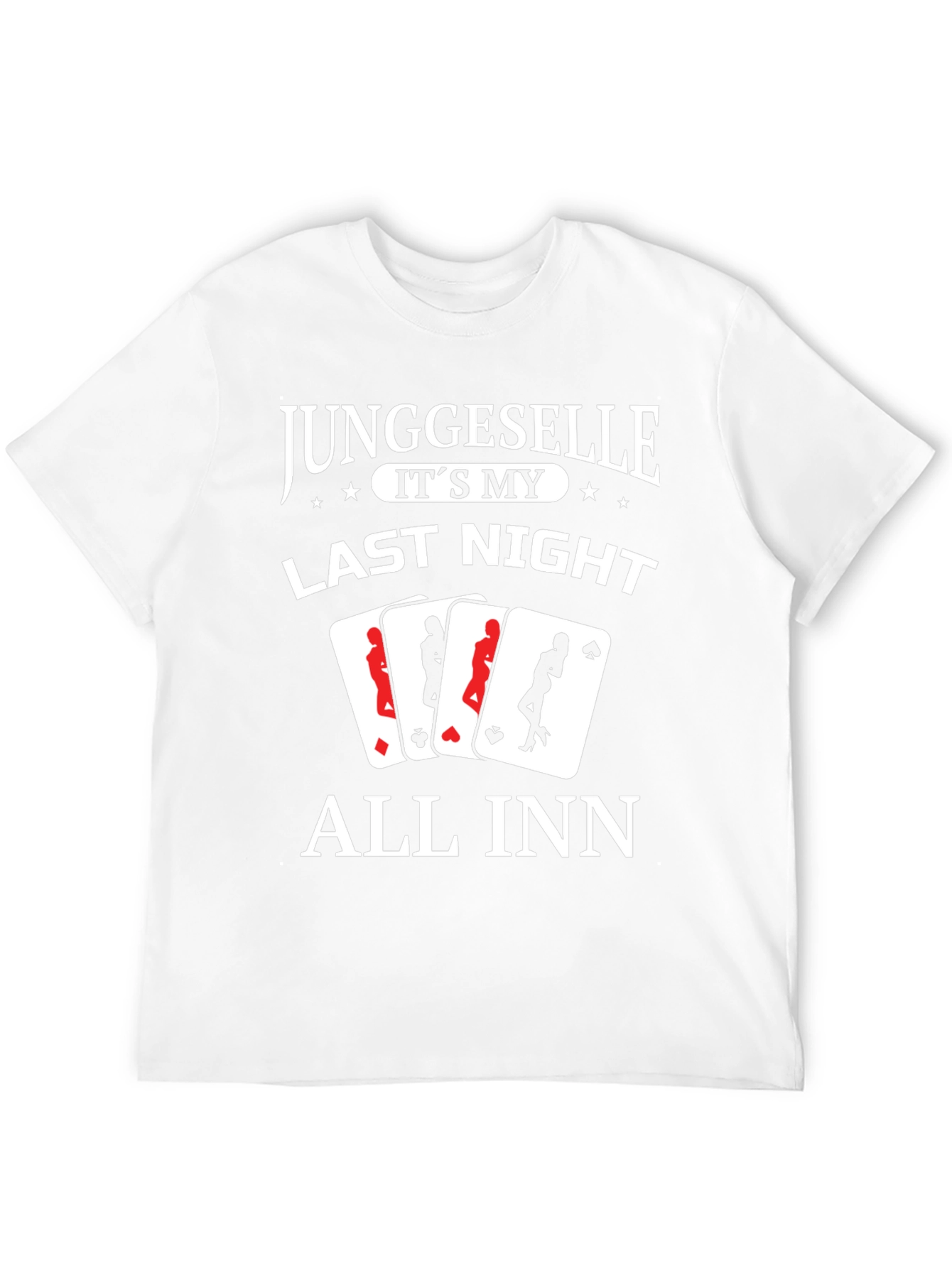 Black Groom's Last Night Poker T-Shirt - All In view 12