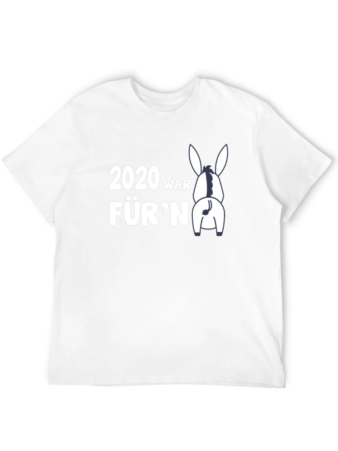 Black 2020 Donkey Funny Graphic T-Shirt view 12