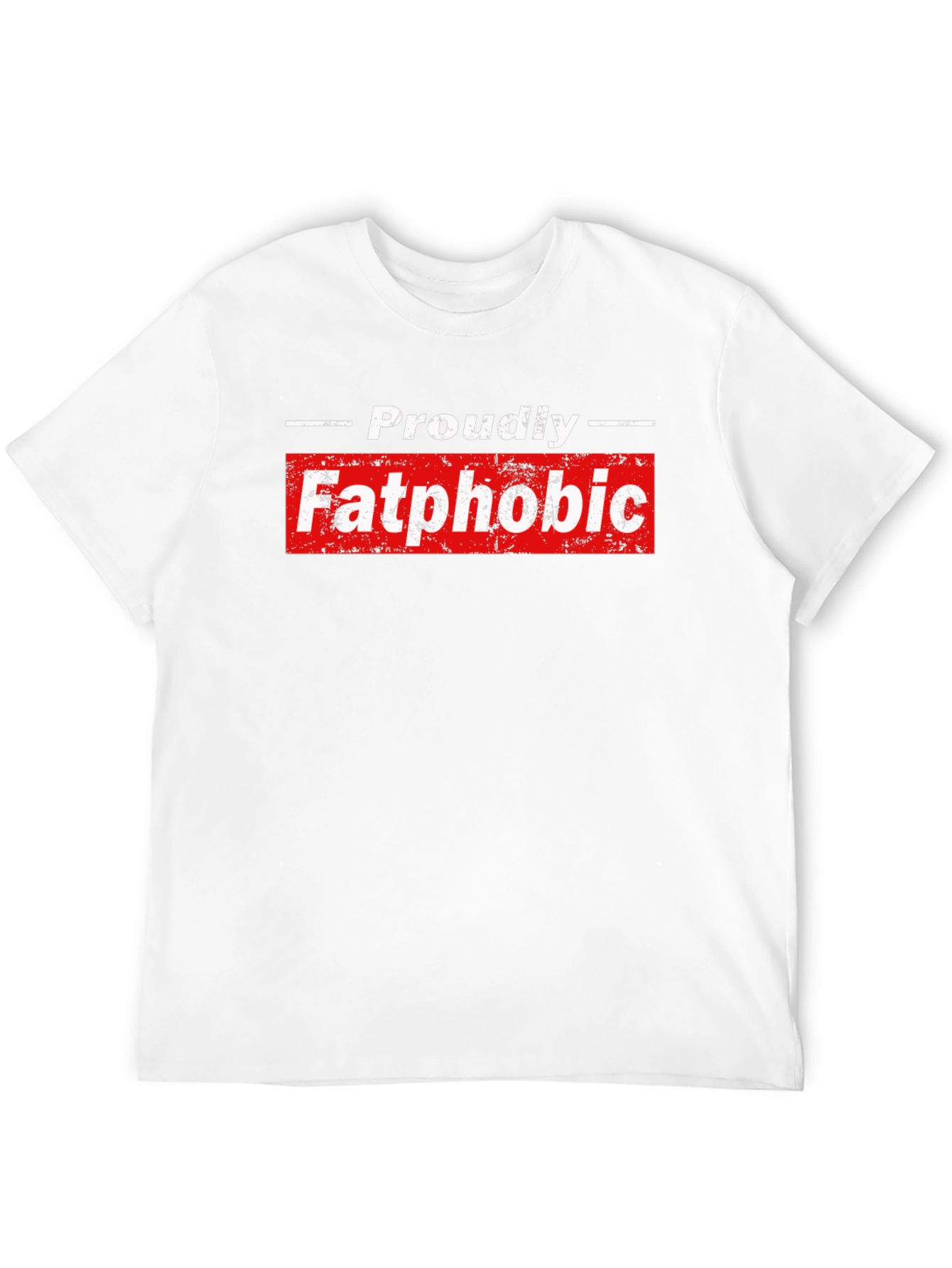 Black Proudly Fatphobic Graphic Tee - Bold Statement Shirt view 12