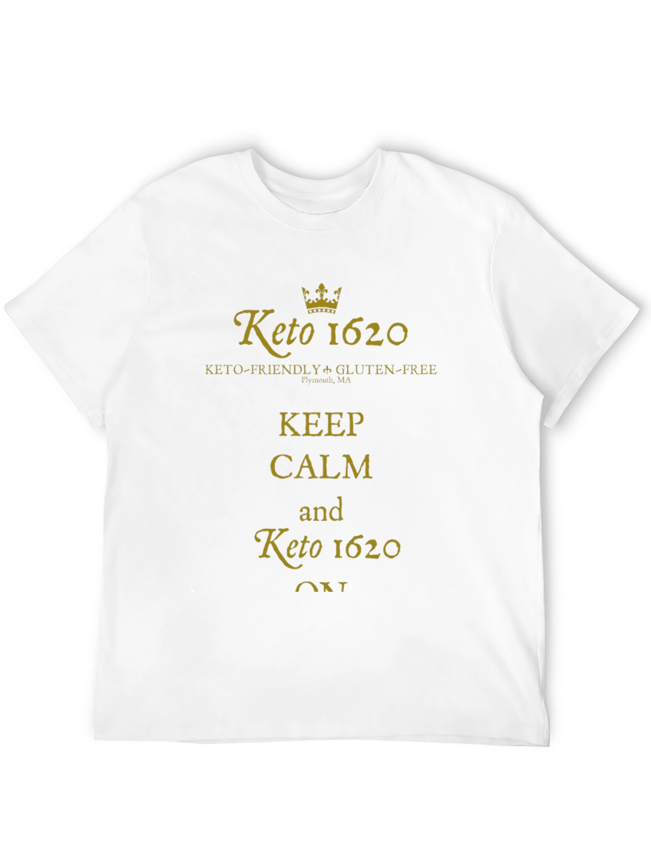 Black Keto 1620 Keep Calm Graphic T-Shirt view 12