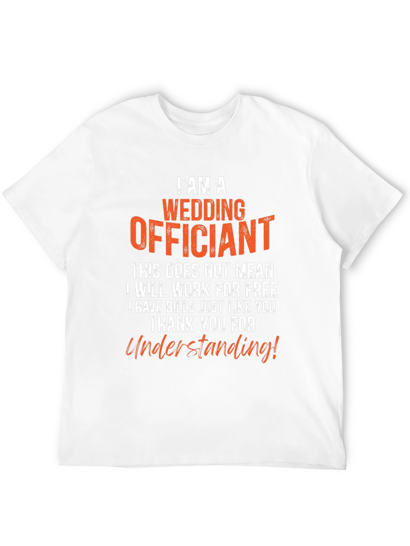 Black Wedding Officiant T-Shirt - Funny Ceremony Gift view 12