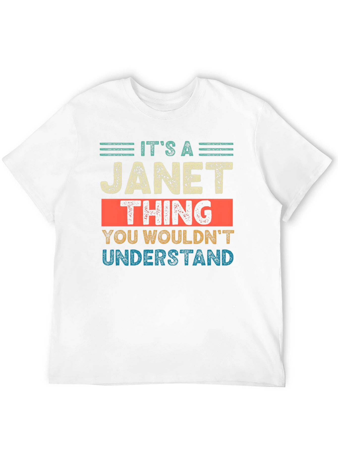 Black It's a Janet Thing T-Shirt - Unique Name Gift Tee view 12